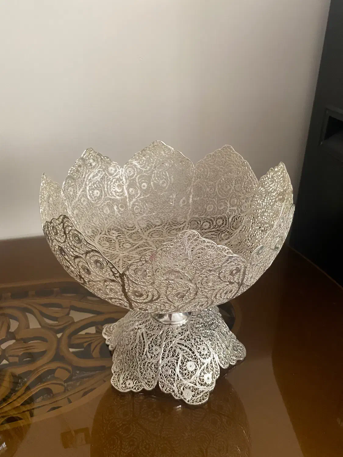 ظرف ملیله کاری آبکاری نقره|ظروف سرو و پذیرایی|تهران, شهرک المهدی|دیوار