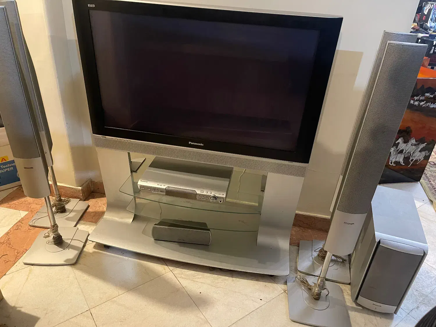 ست تلویزیون پاناسونیک۴۵اصل ژاپن با سینمای خانواده|تلویزیون و پروژکتور|تهران, سعادتآباد|دیوار