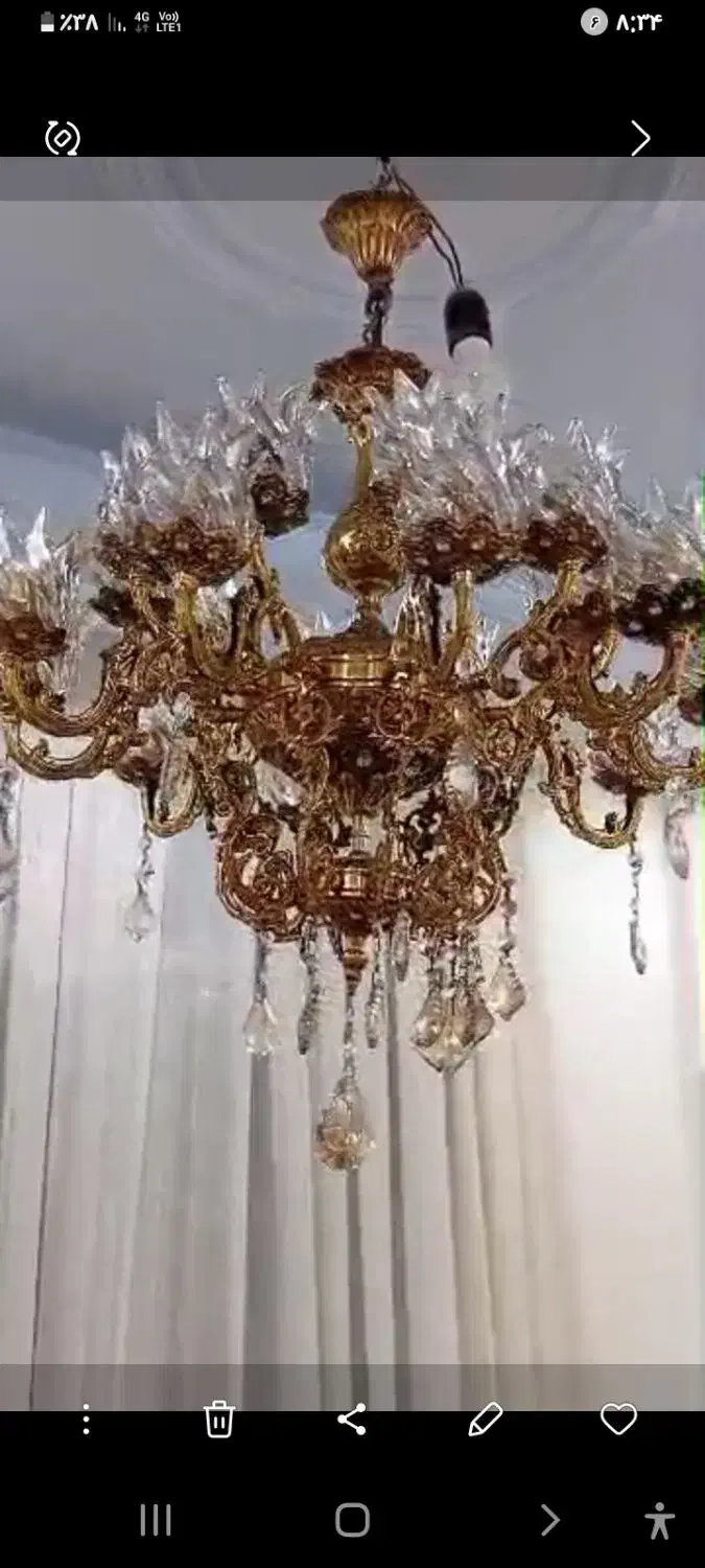 لوستر برنز|لوستر و چراغ آویز|تهران, هاشمی|دیوار