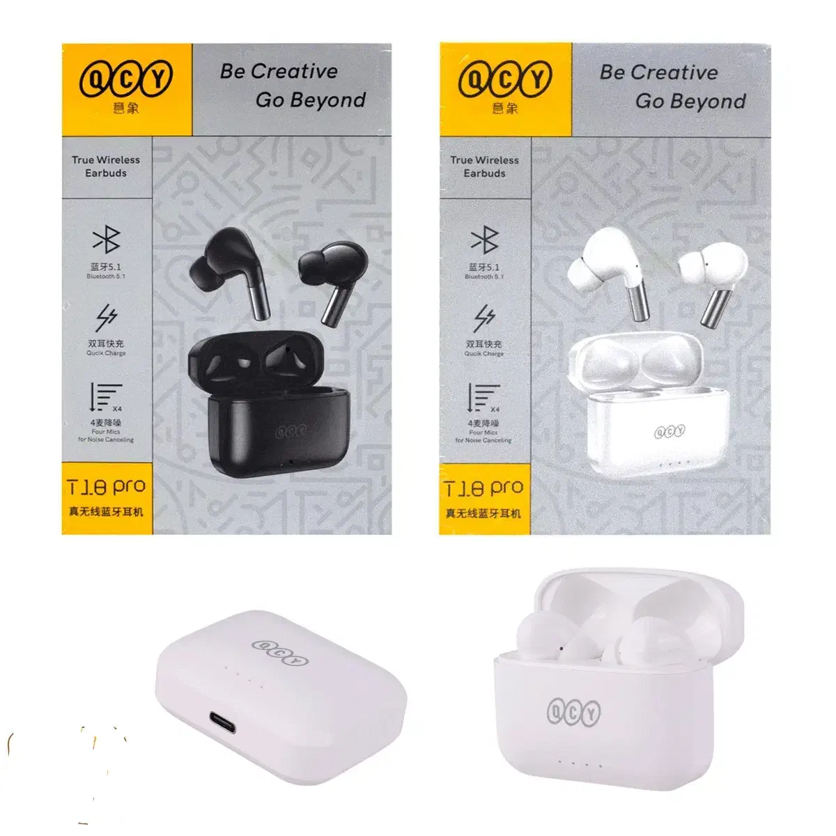 هندزفری بلوتوثی ایرپاد پرو QCY شیشه ای سامسونگ|لوازم جانبی موبایل و تبلت|قم, زند آباد|دیوار