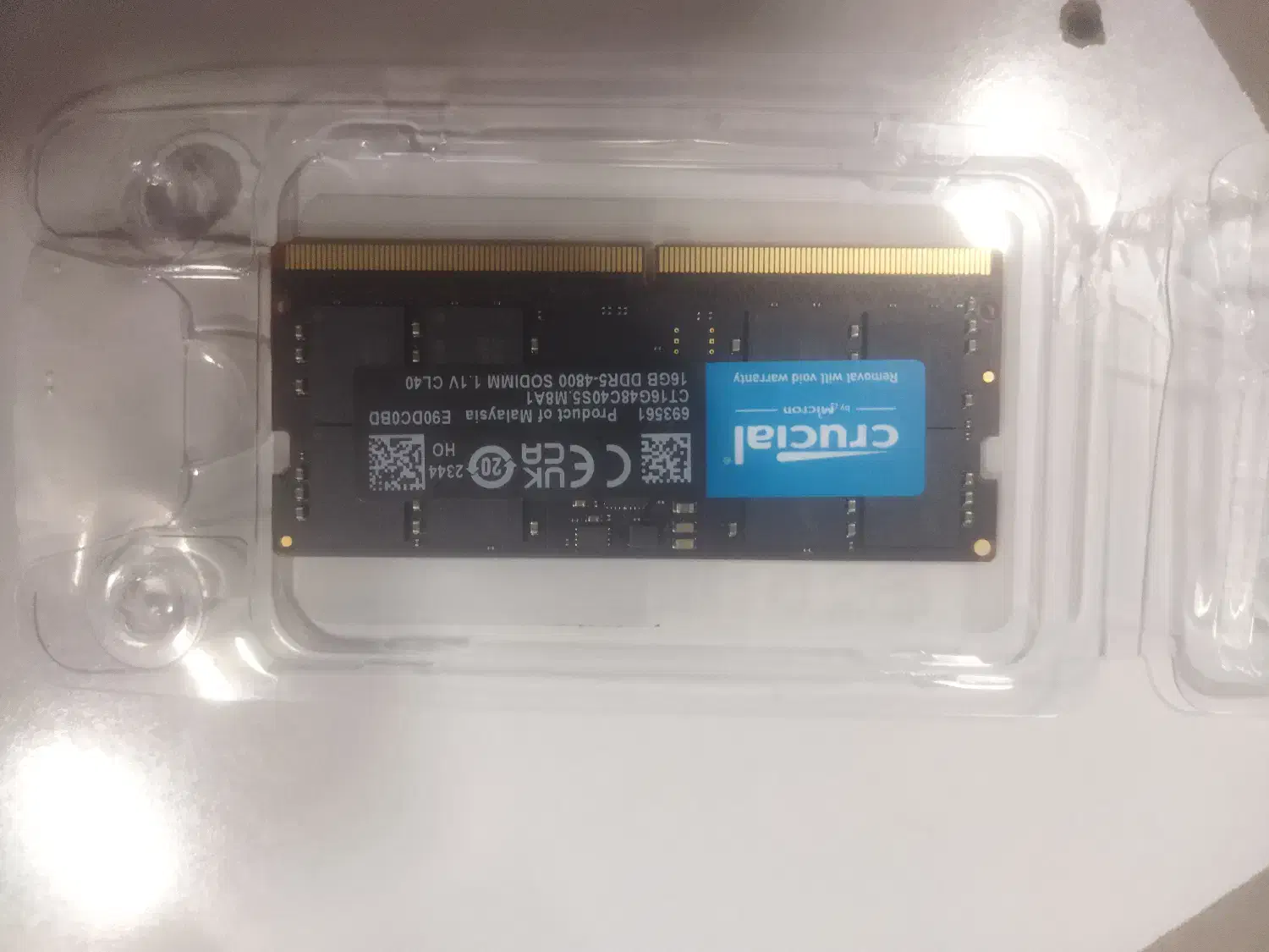 رم لپ تاپ ddr5 16gb 4800 crucial|قطعات و لوازم جانبی رایانه|اردبیل, |دیوار