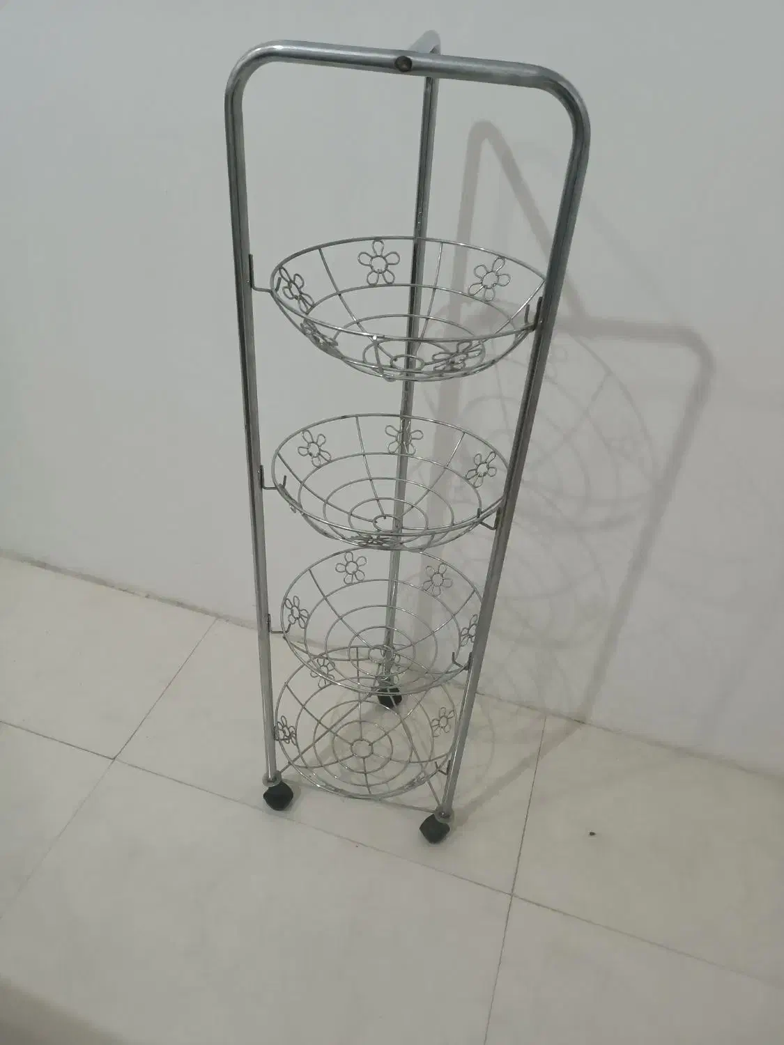 سبد سیب زمینی پیاز استیل اصل چهار طبقه|آب‌چکان و نظم‌دهنده ظروف|مشهد, انقلاب|دیوار