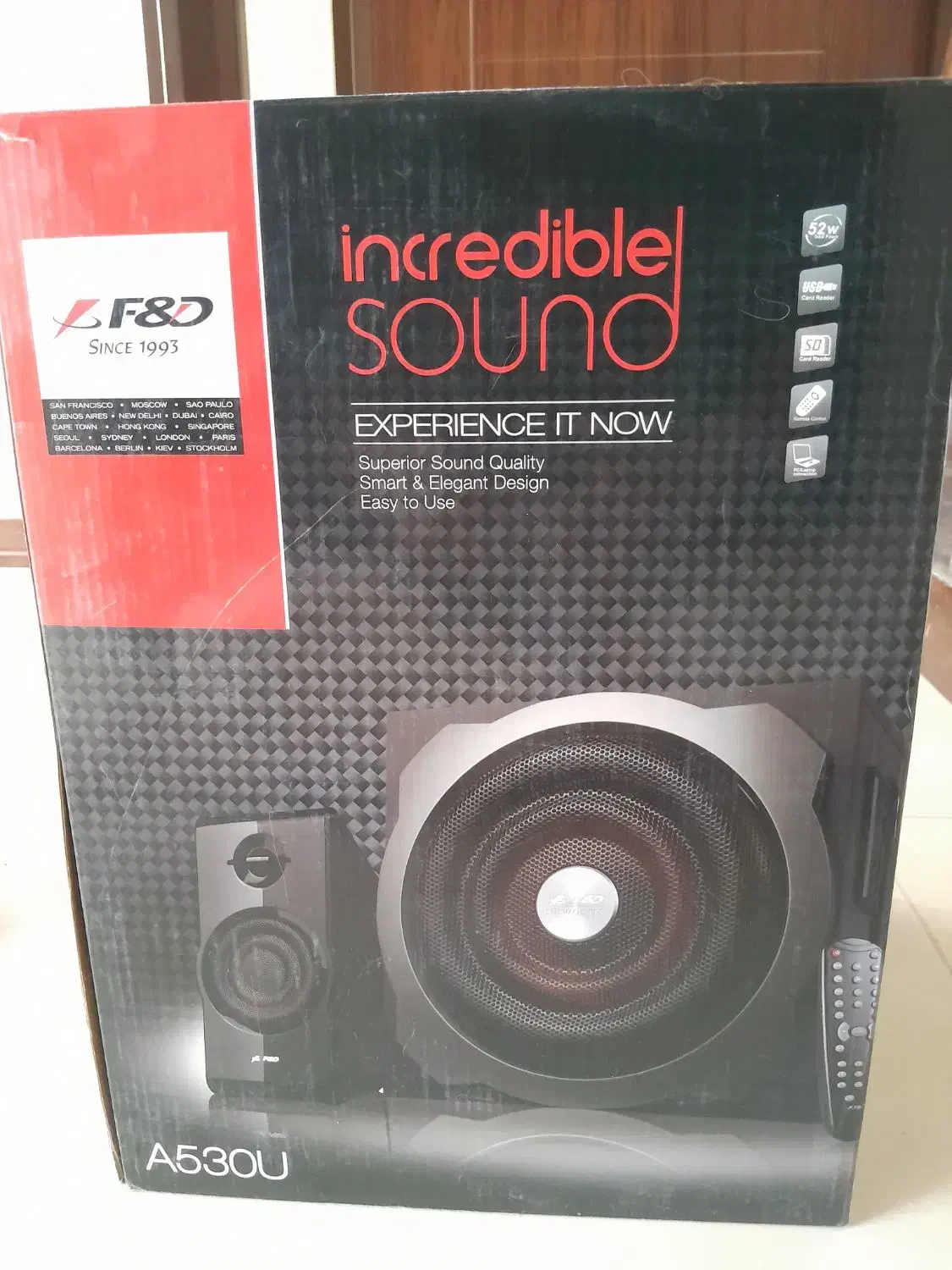 اسپیکر دسکتاپ f&d مدل A530U|سیستم صوتی خانگی|تهران, مینی‌سیتی (شهرک نفت)|دیوار