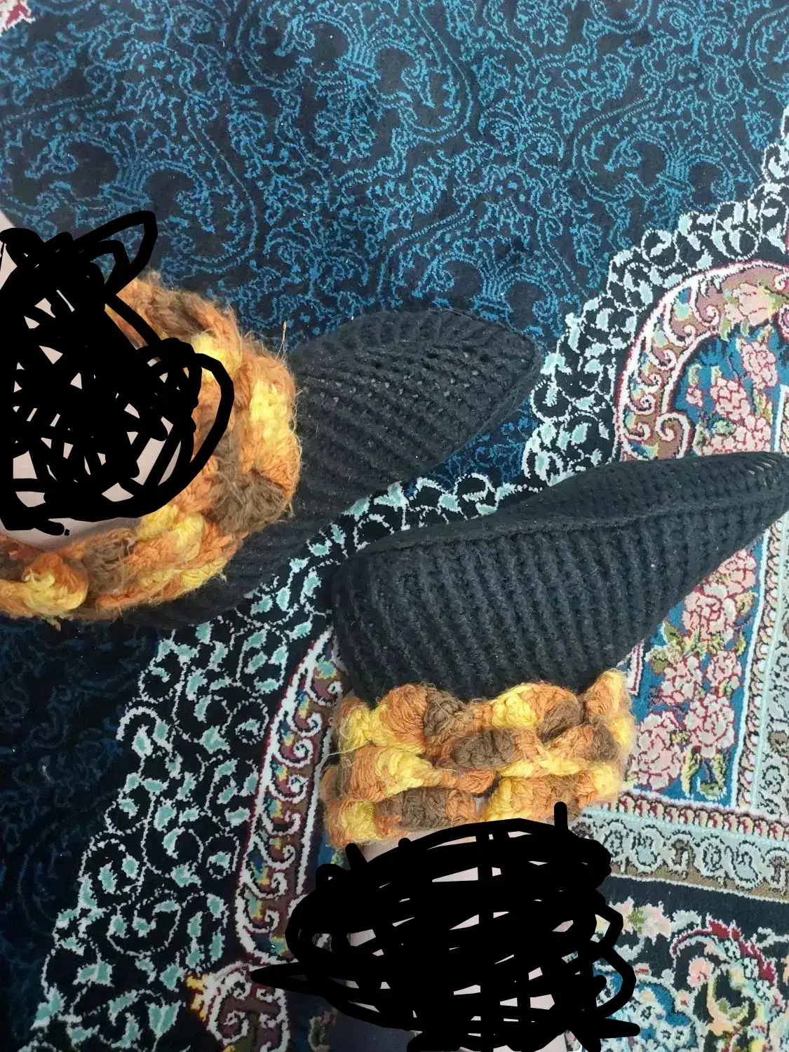 شنل و رو لباسی دست باف.و جوراب دستباف|لباس|دزفول, |دیوار