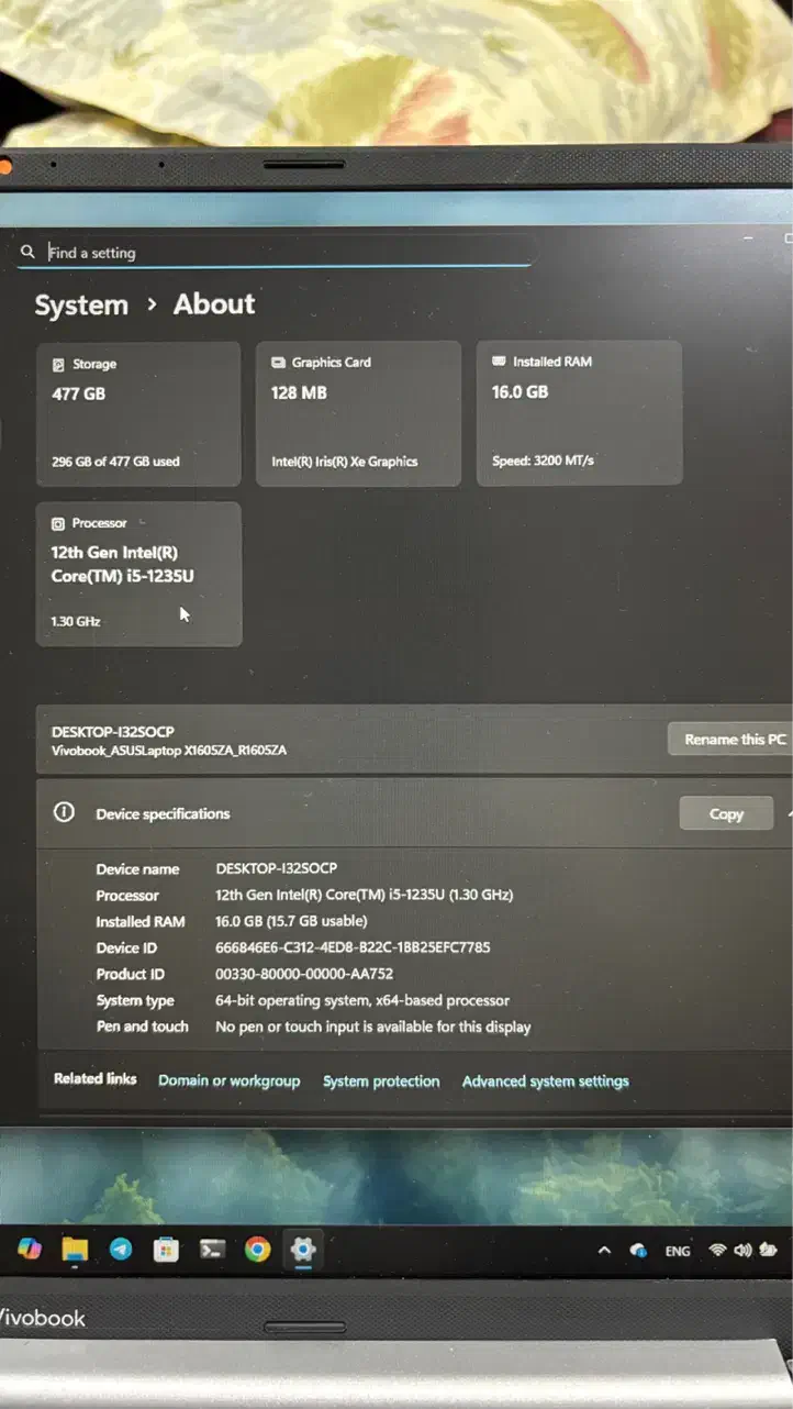 لپ تاب ایسوس vivobook گارانتی دار|رایانه همراه|سنندج, |دیوار