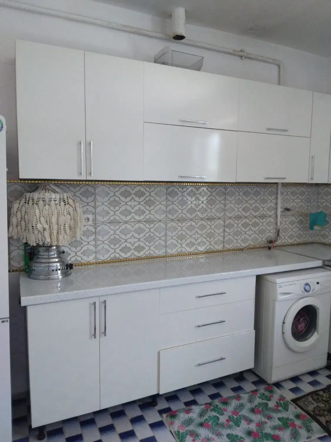 کابینت جنس MDF رنگ شیری|مصالح و تجهیزات ساختمان|ویلکیج, |دیوار