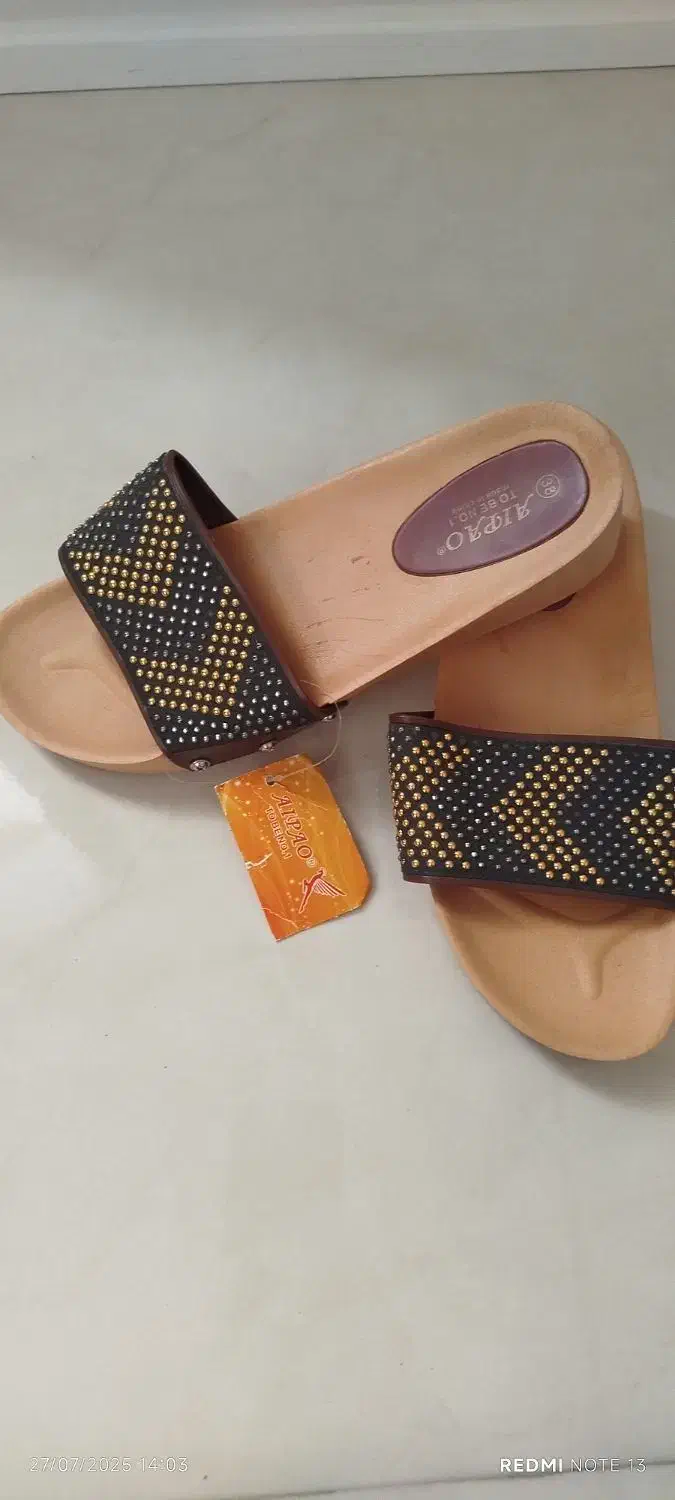 دمپایی سایز 38نو نو|کیف، کفش، کمربند|شهرکرد, |دیوار