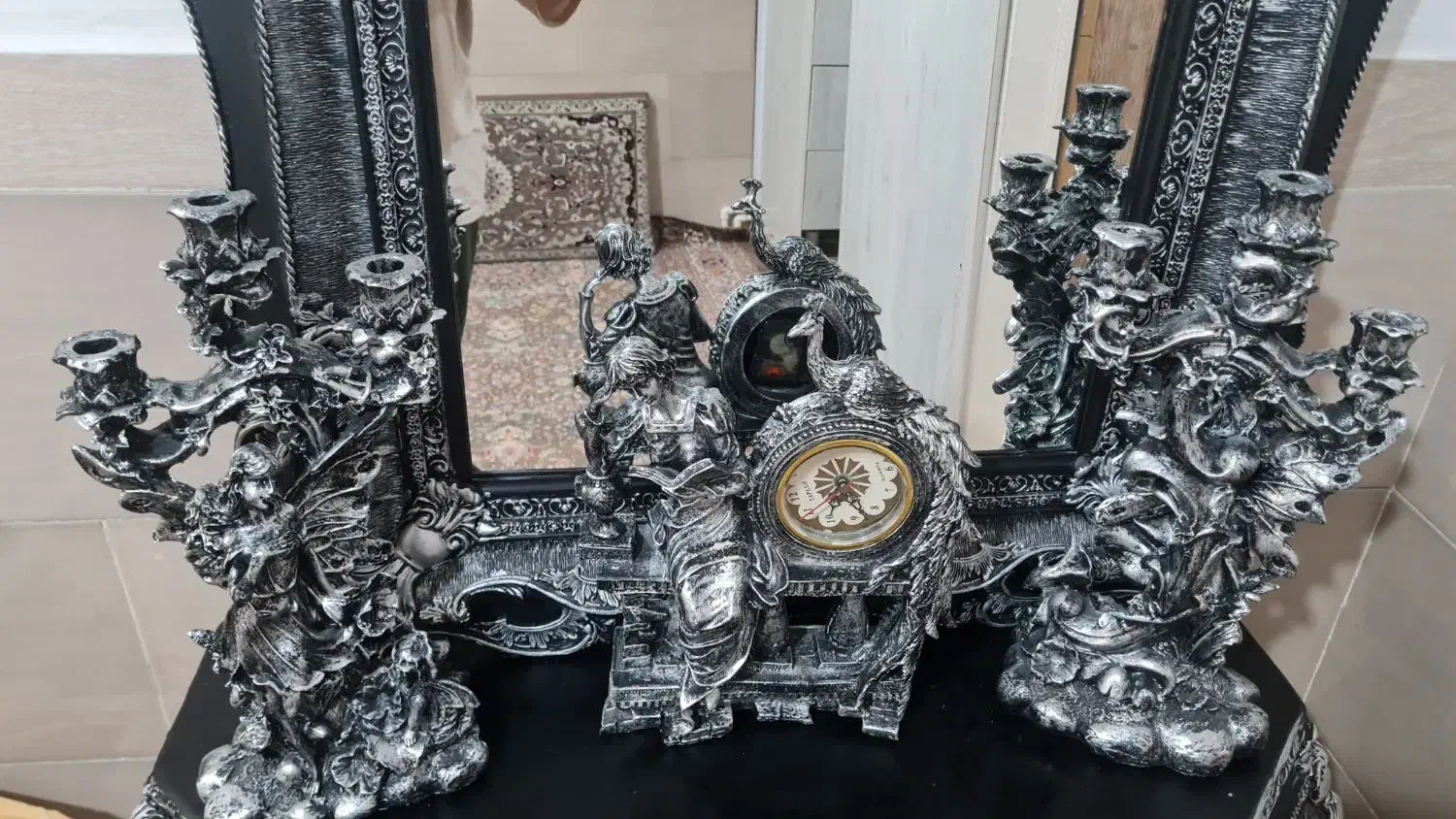 آینه شمعدان|آینه|ورامین, ورامین|دیوار