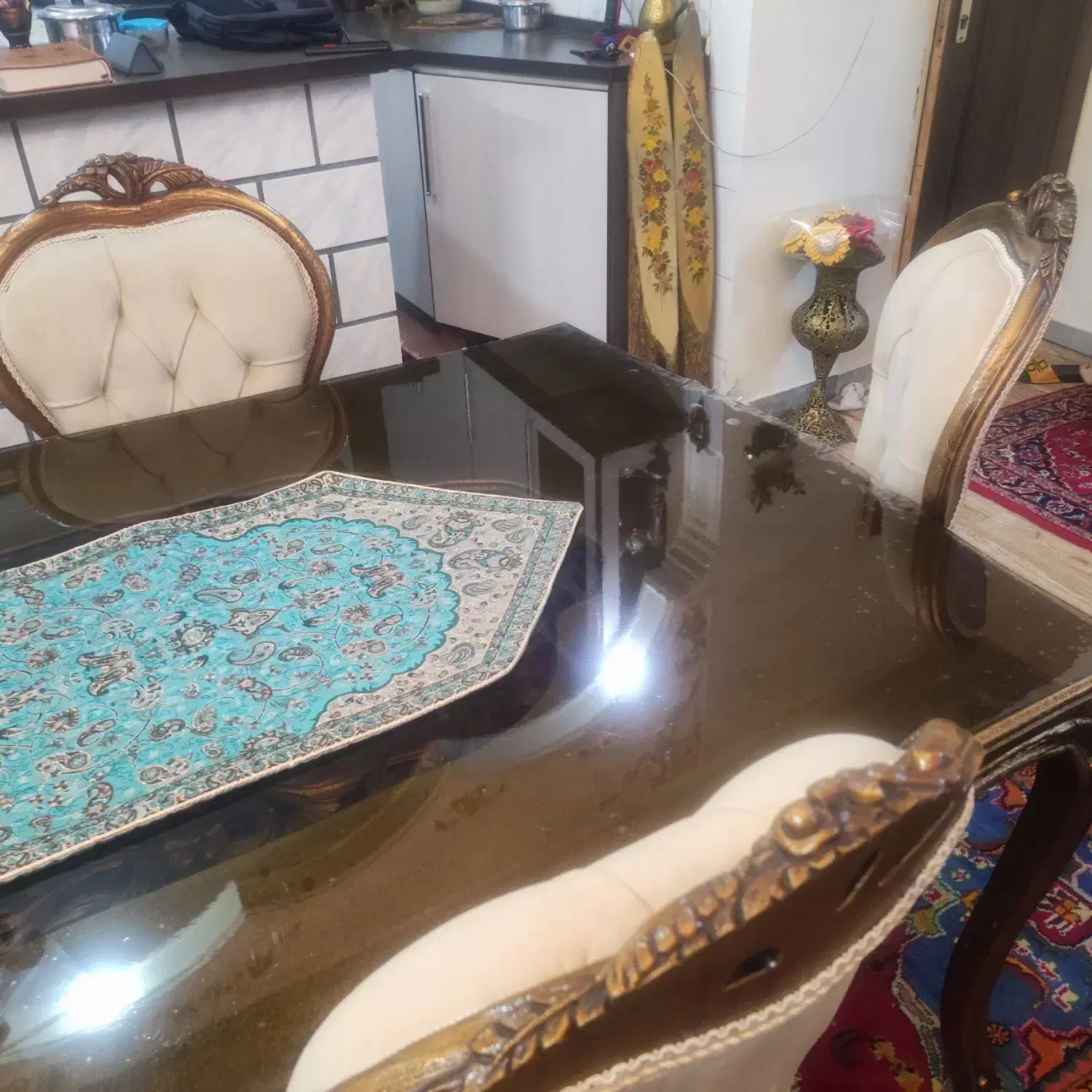 میز ناهار خوری هشت نفره|میز و صندلی غذاخوری|قرچک, زیبا شهر|دیوار