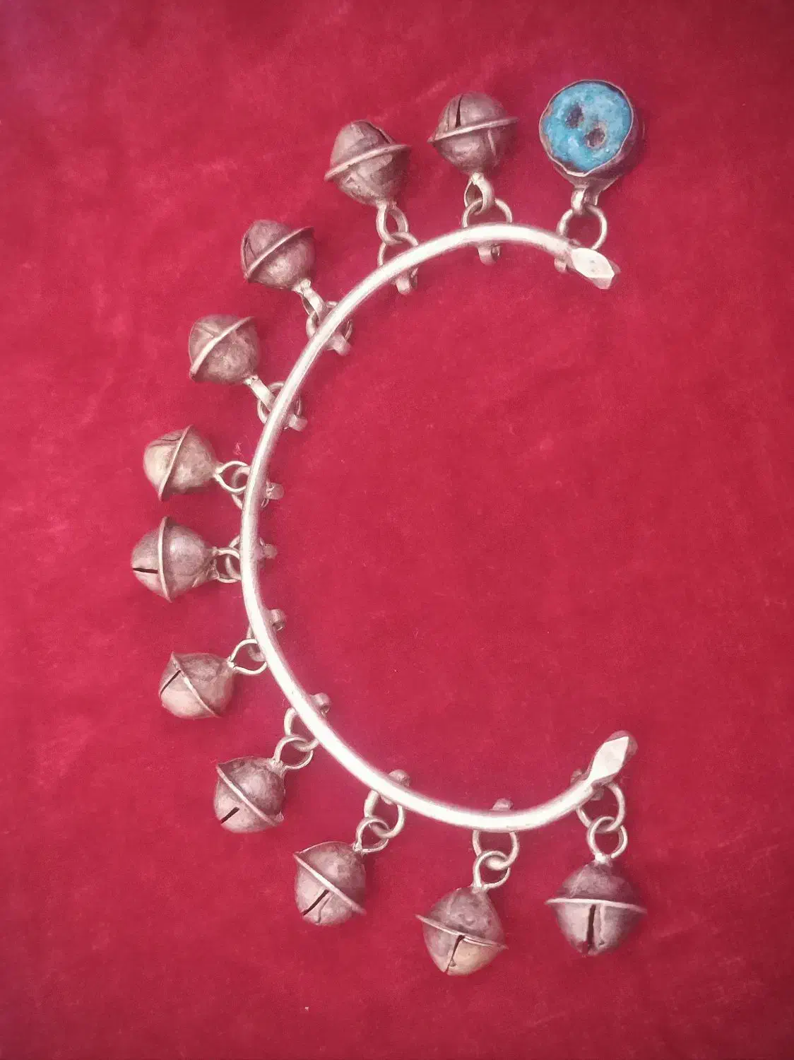 خلخال پابند نقره قاجاری آنتیک قدیمی پا بند عتیقه|جواهرات|تهران, هوانیروز|دیوار