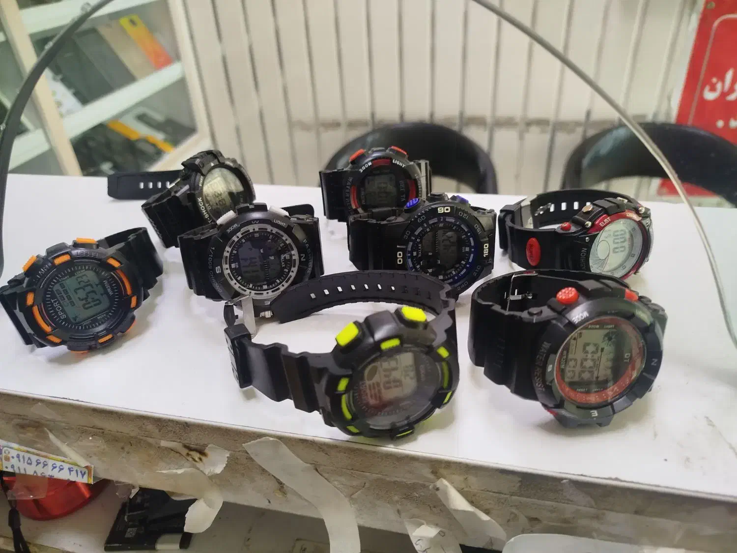 ساعت دیجیتال|ساعت|قائن, |دیوار