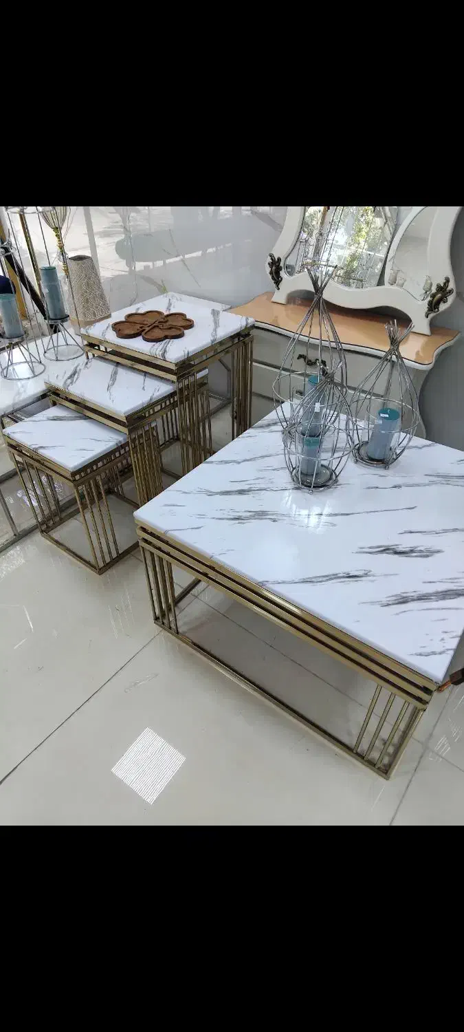 ست عسلی و جلومبلی استیل|مبلمان خانگی و میز عسلی|کنگاور, |دیوار