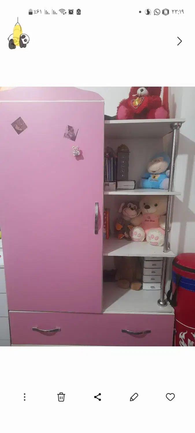 یک عد کمد بچه کاملا سالم ودست ساز|اسباب و اثاث بچه|فومن, |دیوار