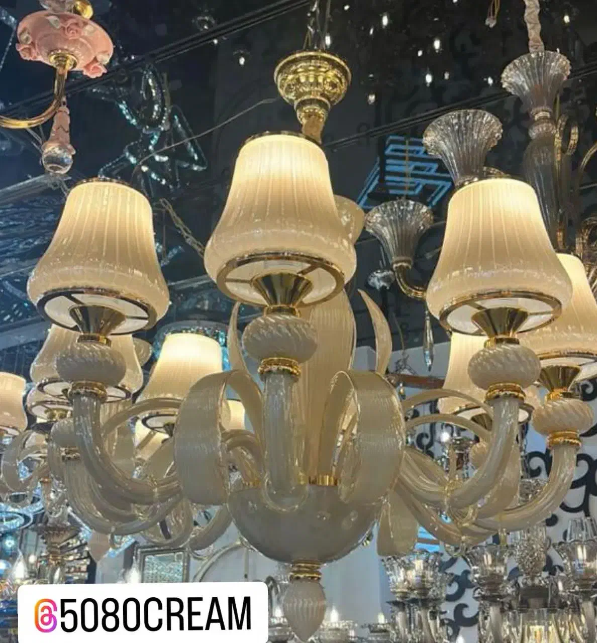 لوستر کریستالی ۶شعله اقساط ۴ ماهه و نصب رایگان|لوستر و چراغ آویز|اراک, |دیوار