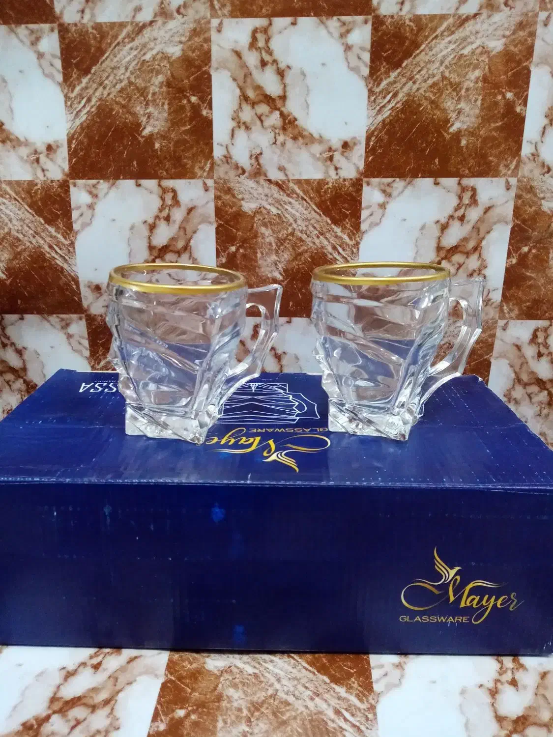 لیوان شیشه ای لب طلایی مدل آویسا|ظروف سرو و پذیرایی|نجف‌آباد, ریاضی|دیوار