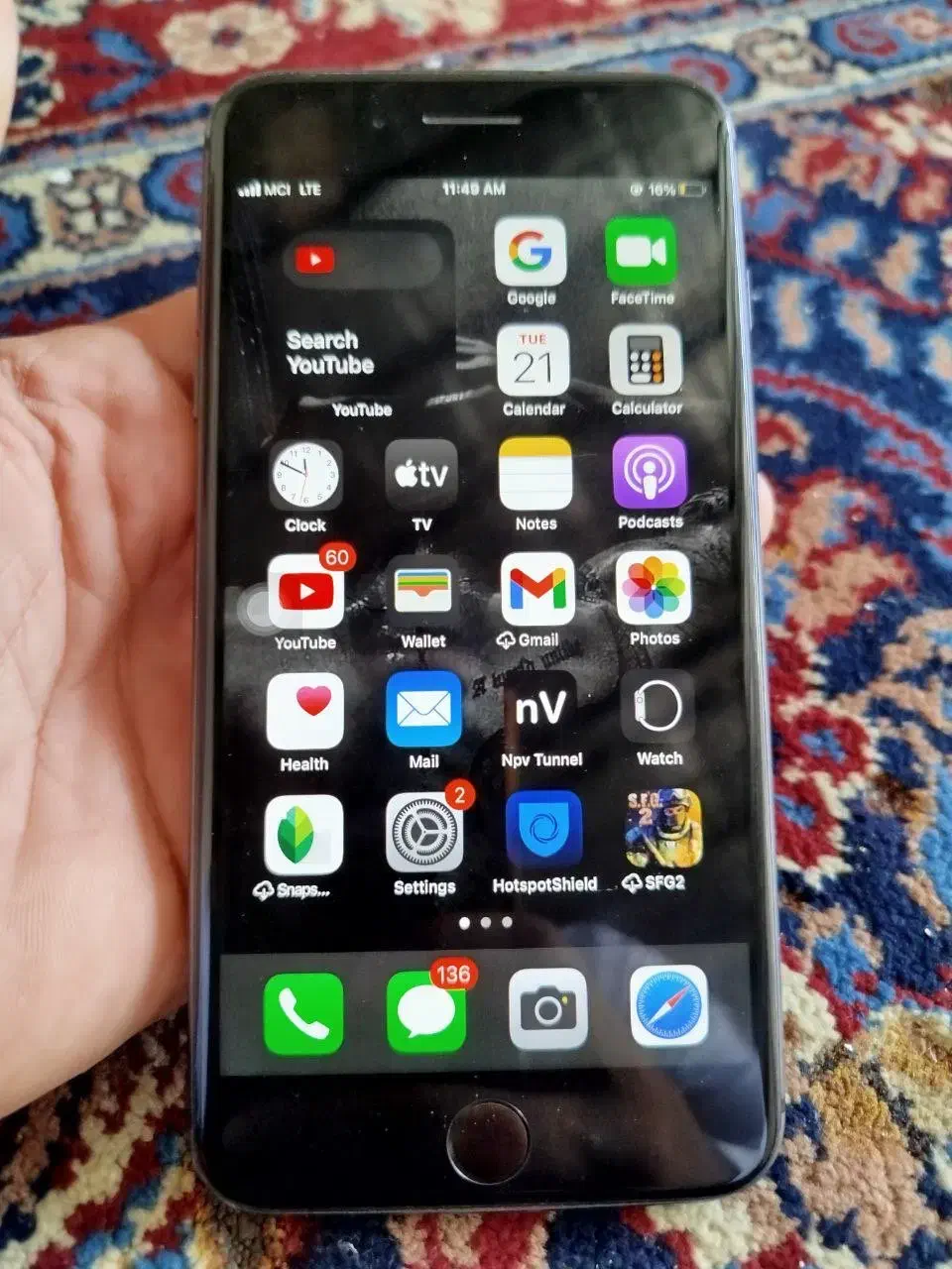 گوشی ایفون ۸پلاس|موبایل|کرمانشاه, |دیوار