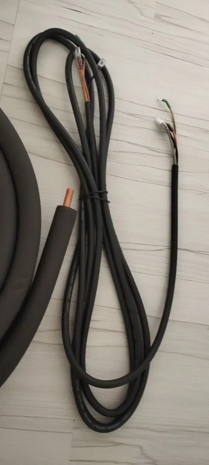 لوله مسی فابریکی صفر،به همراه کابل|کولر گازی و فنکوئل|شفت, |دیوار