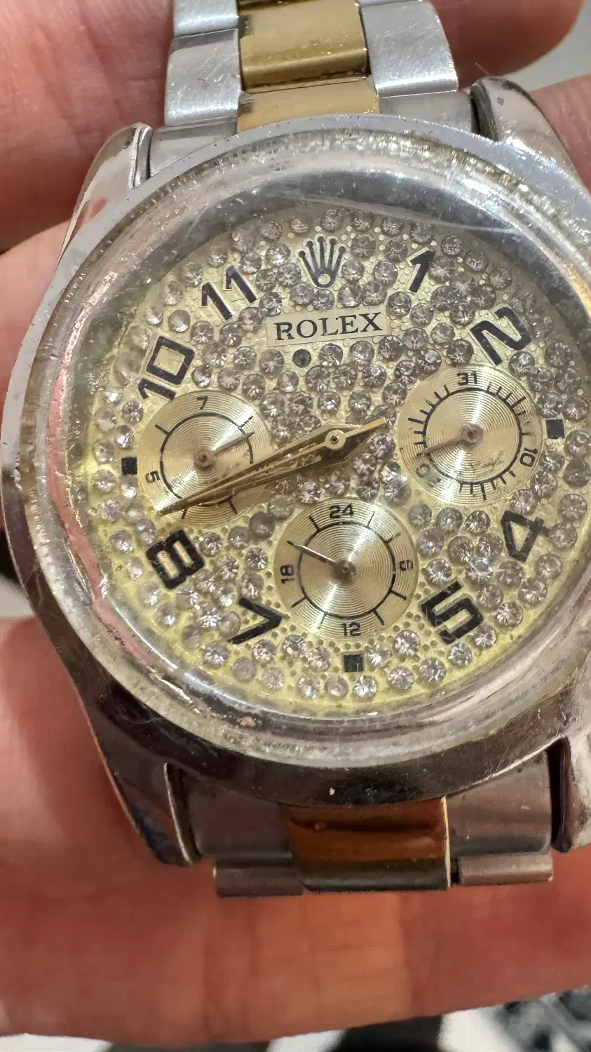 ساعت رولکس قدیمی تمیز|ساعت|گنبد کاووس, |دیوار