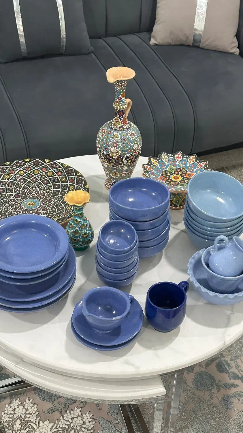 ظروف سفالی و میناکاری|صنایع دستی و سایر لوازم تزئینی|بندر ماهشهر, |دیوار