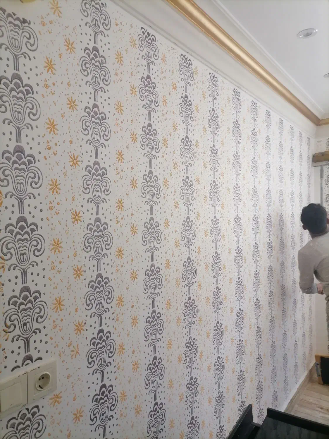 طرح کاغذدیواری نقاشی ساختمان|خدمات پیشه و مهارت|سراب, |دیوار