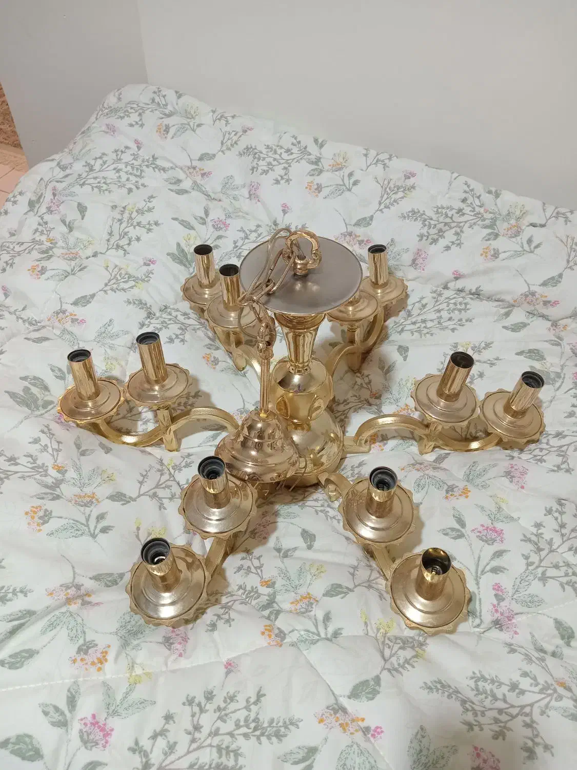 لوستر برنجی|لوستر و چراغ آویز|تهران, حکمت|دیوار