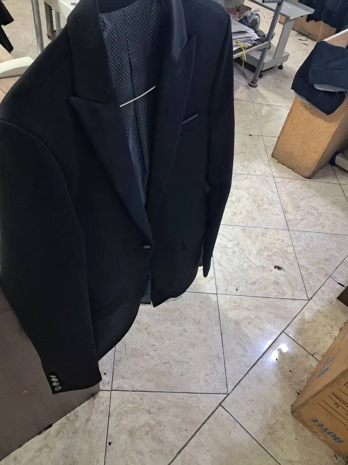 کت شلوار مردانه پارچه جکوار مشکی سایز۴۴ نو|لباس|ملایر, |دیوار