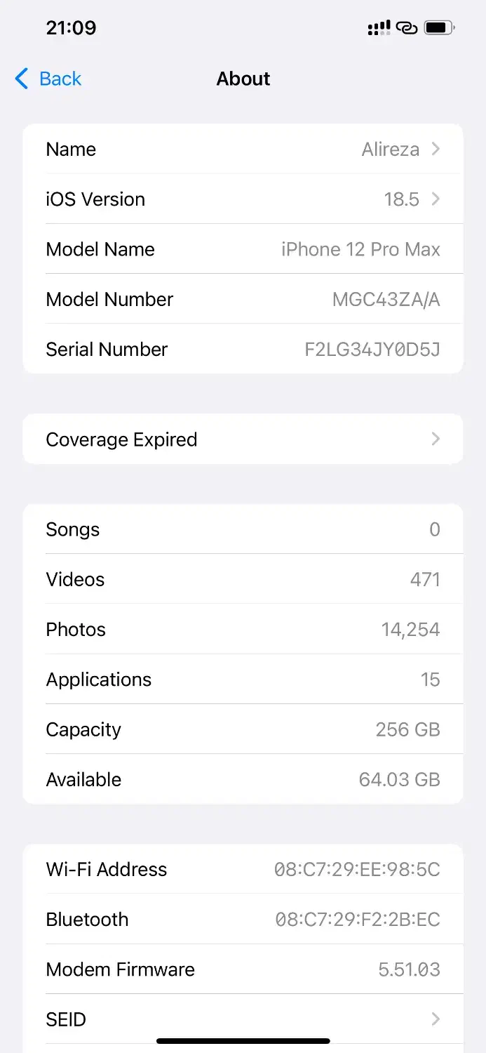 گوشی ایفن ۱۲ پرومکس|موبایل|بوشهر, |دیوار