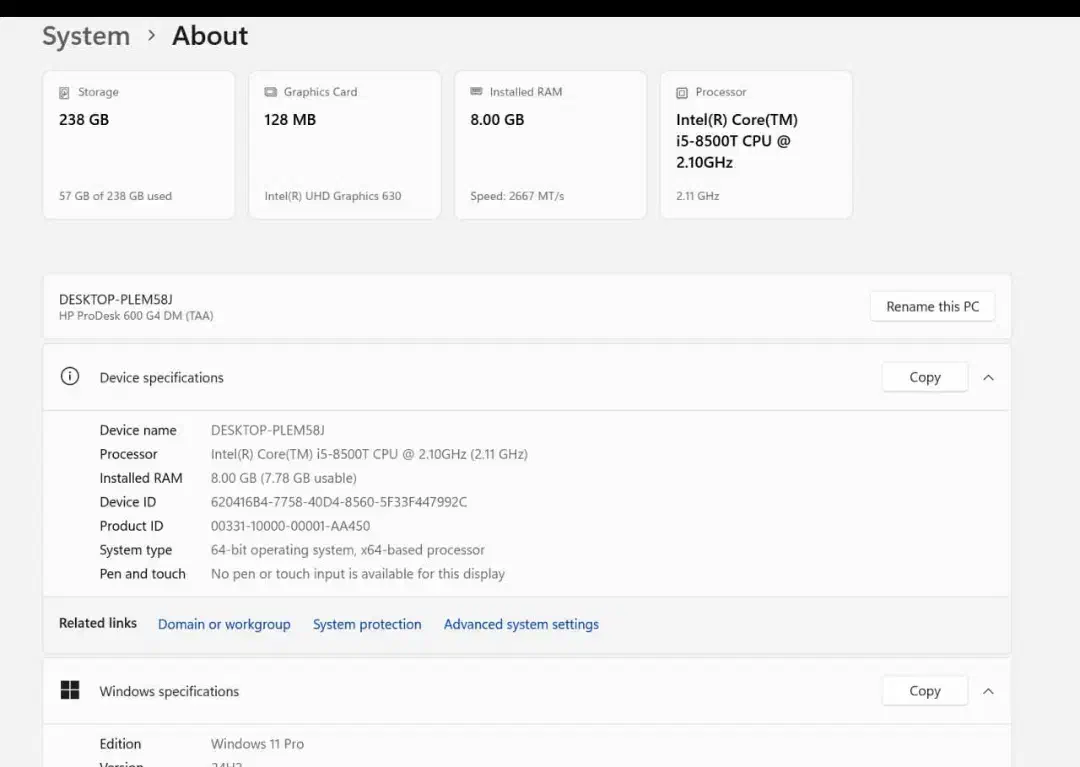 مینی کیس hp - نسل ۸|رایانه رومیزی|یزد, |دیوار