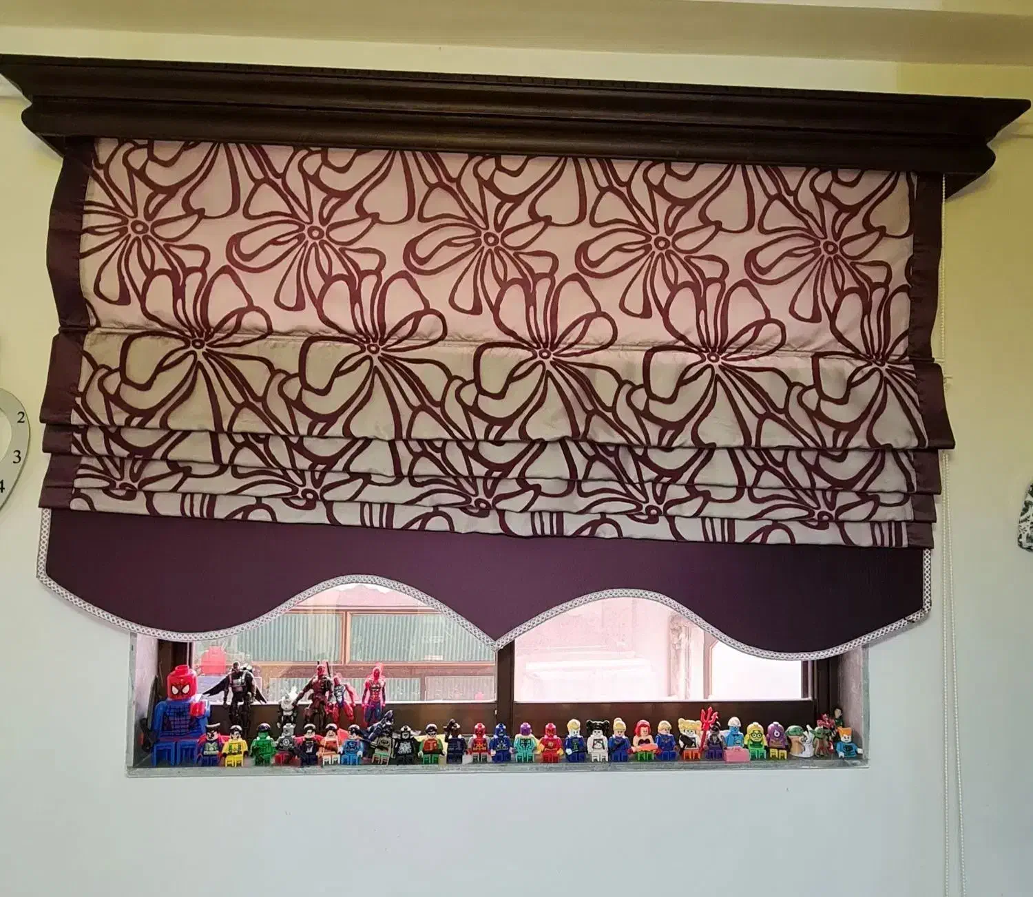 دو عدد پرده رومن|پرده، رانر، رومیزی|بندر انزلی, کوی واحدی|دیوار