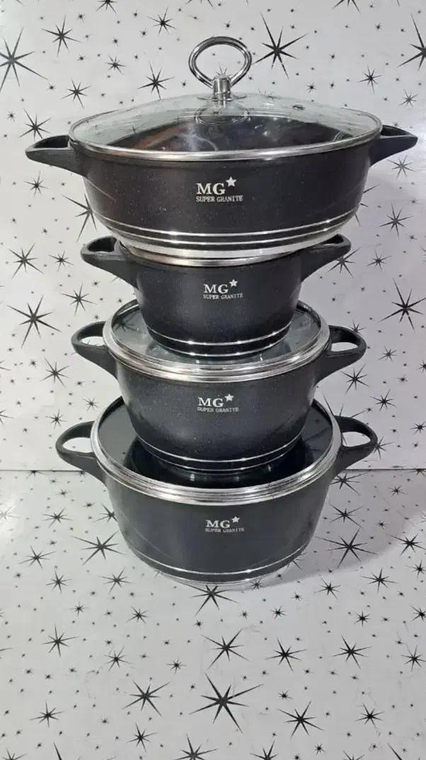 سرویس قابلمه ۸پارچه چدن MG|ظروف پختوپز|خلخال, |دیوار