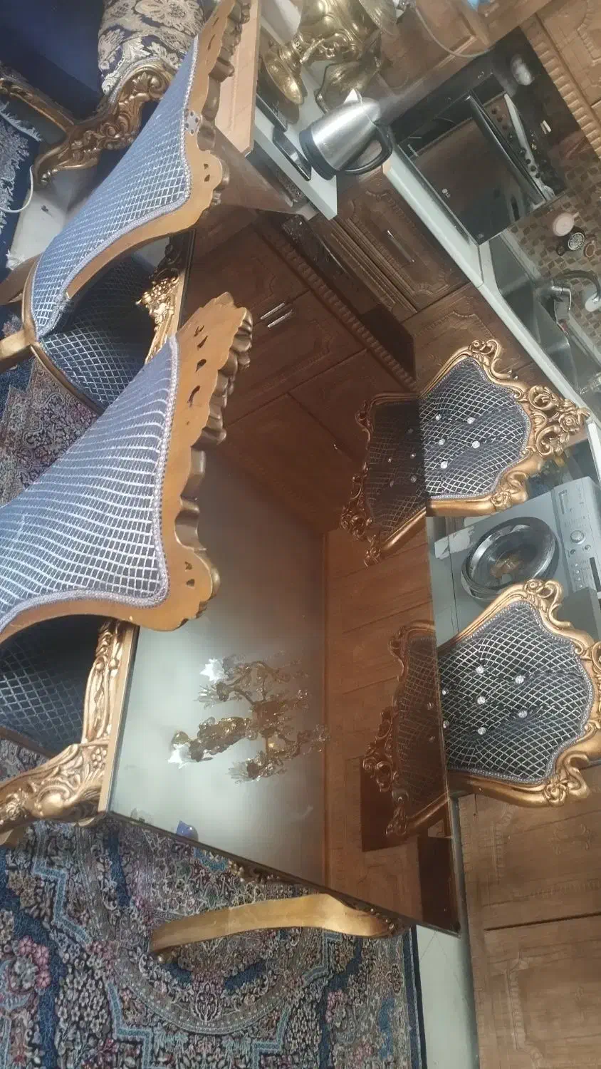 میز ناهارخوری ، ۶ نفره با چهار صندلی|میز و صندلی غذاخوری|تهران, تهرانسر شمالی|دیوار