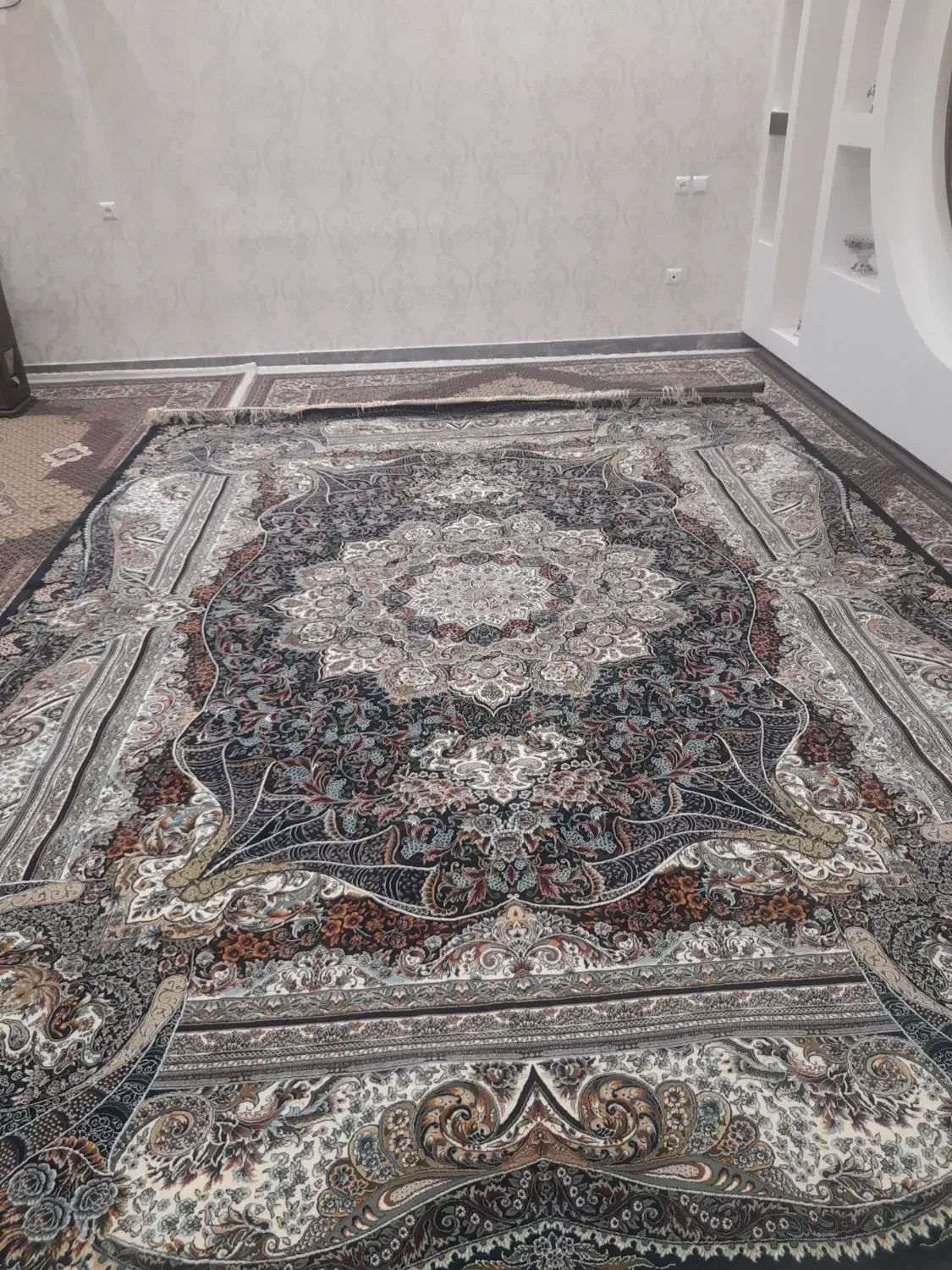 جاروبرقی و فرش ۷۰۰ شانه نو ۱۲ متری خیلی ضخیم|فرش|پارسآباد, |دیوار