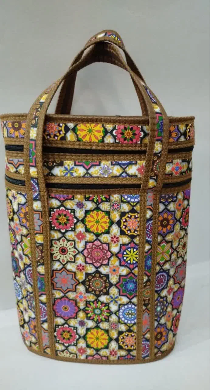 کیف دوطبقه جنس کرپ|کیف، کفش، کمربند|زرند, |دیوار