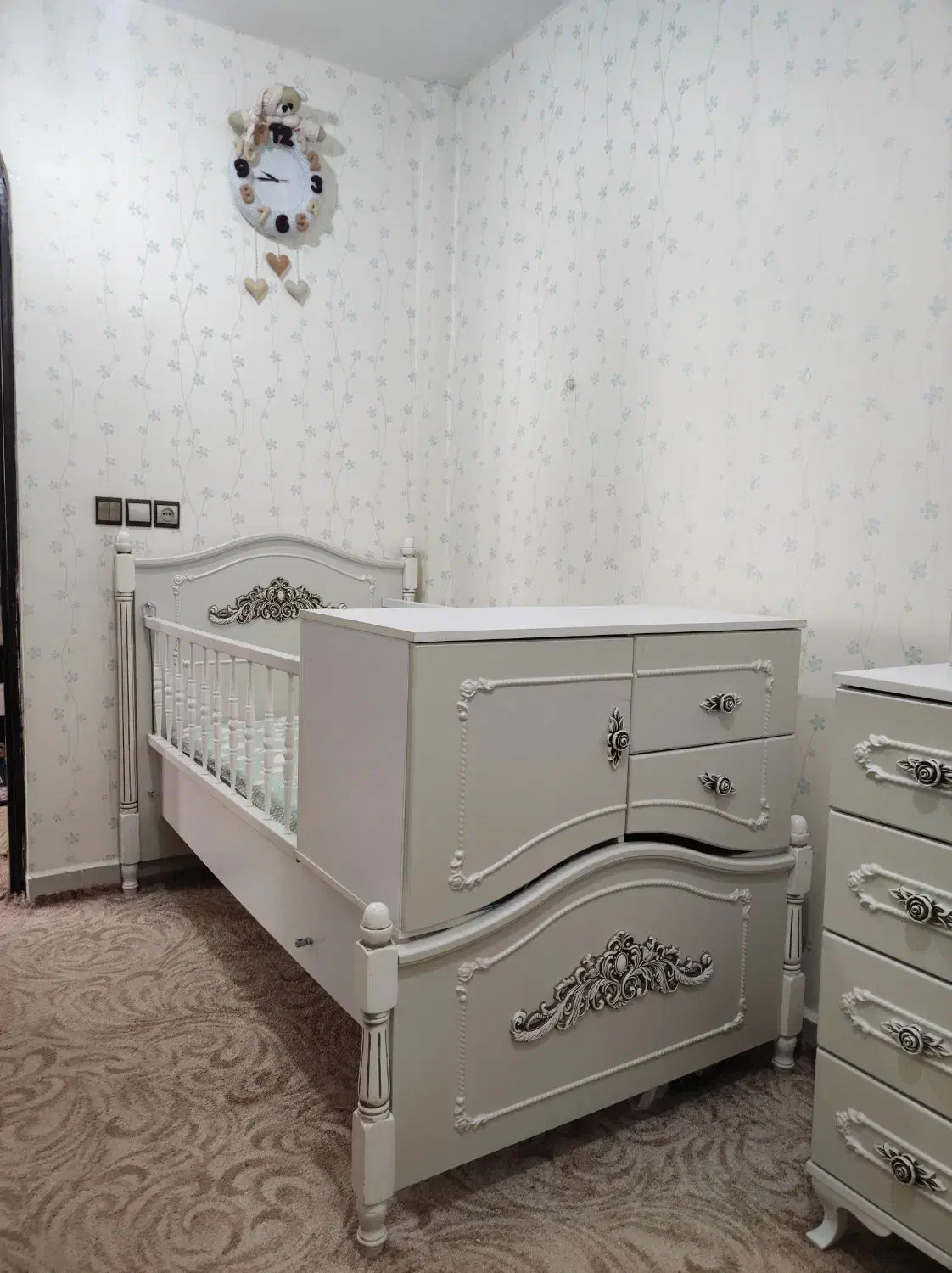 تخت خواب کودک نوجوان|تخت و سرویس خواب|دزفول, |دیوار