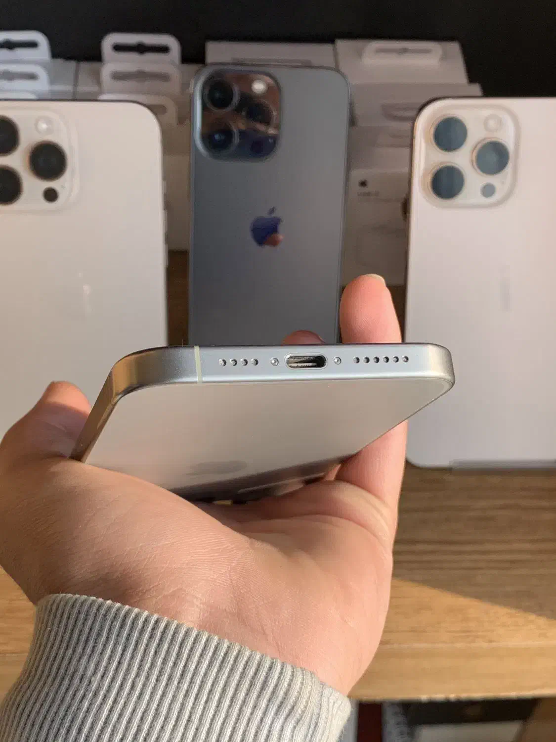 iphone 15 pro max باتری ۹۷ zaa 256 زیرخاکی|موبایل|مشهد, احمدآباد|دیوار