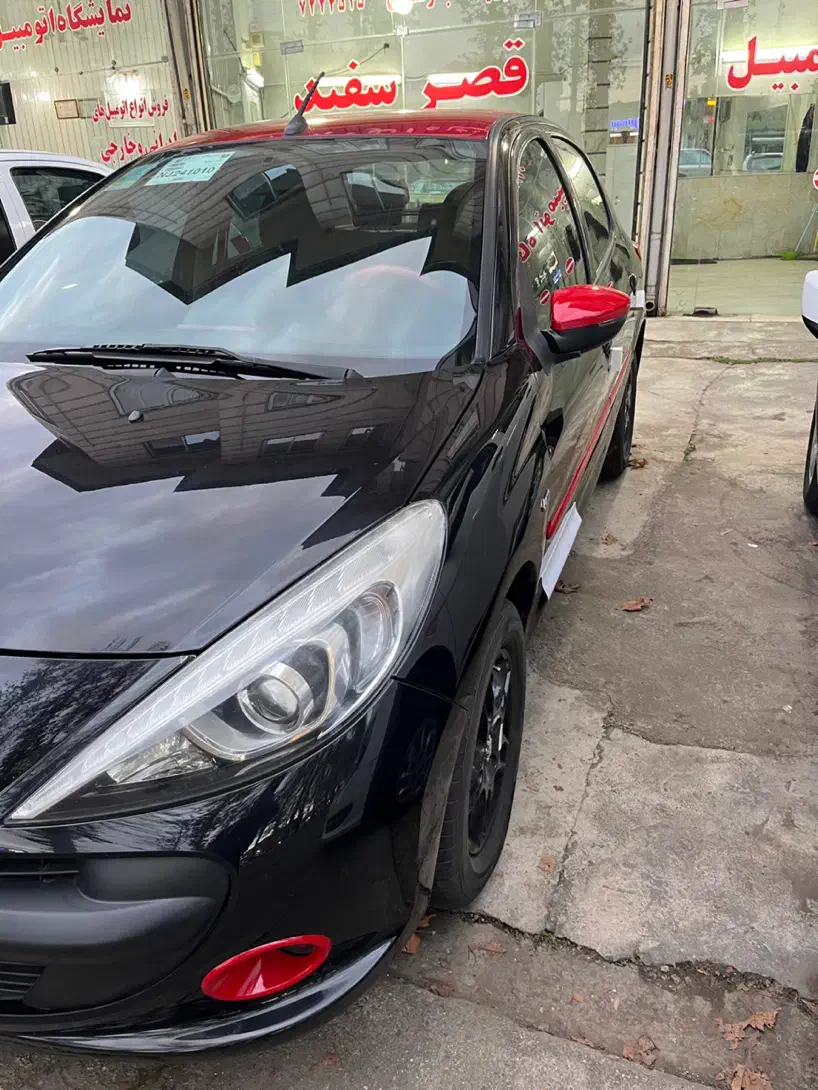 پژو ۲۰۷ اتومات مشکی بی رنگ در حد|خودرو سواری و وانت|فومن, |دیوار