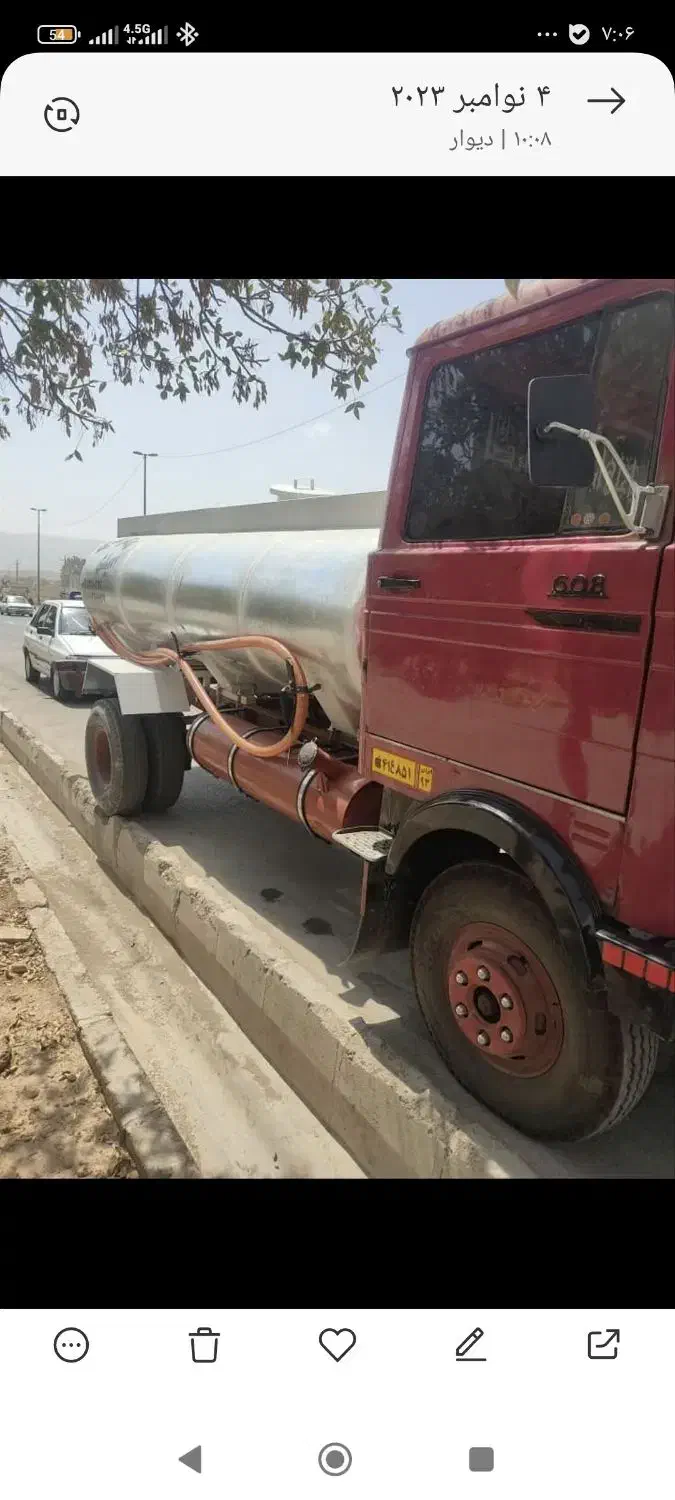 حمل آب آشامیدنی 5000 لیتری آب شرب|خدمات حمل و نقل|شیراز, شهرک گلها|دیوار