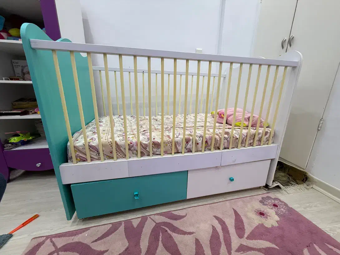 فروش تخت کودک با تشک خوشخواب|تخت و سرویس خواب|چمران, |دیوار