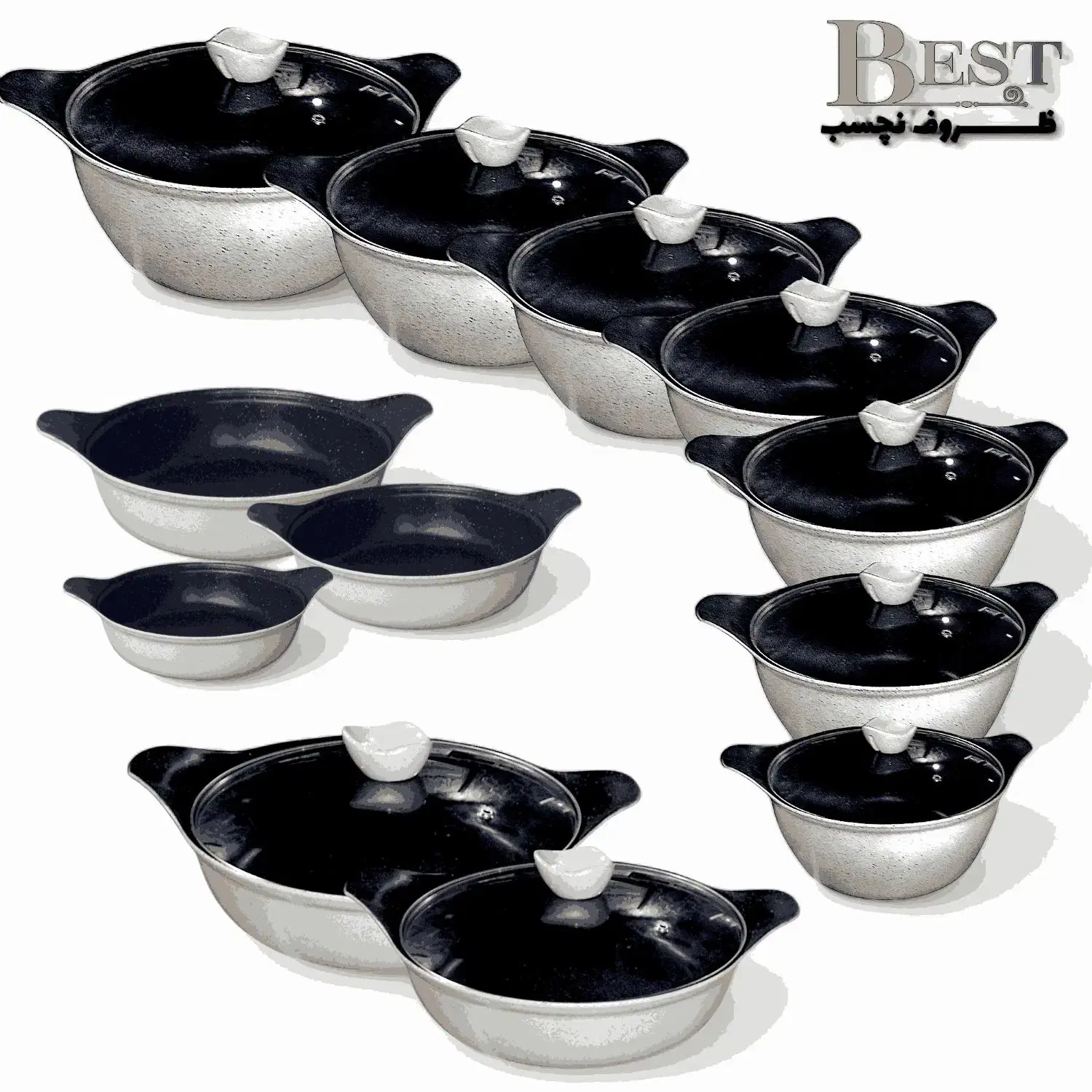 سرویس قابلمه بست تفلون|ظروف پخت‌وپز|پاکدشت, پاکدشت (مامازند)|دیوار