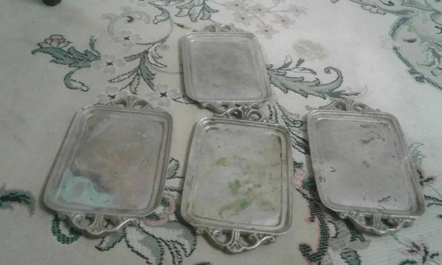 5 عدد سینی کوچک قدیمی عیتقه|کلکسیون اشیاء عتیقه|قم, پردیسان|دیوار