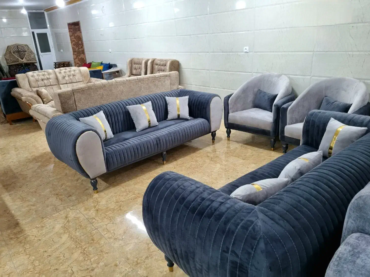 مبل راحتی 7نفره پاناما|مبلمان خانگی و میز عسلی|یزد, |دیوار