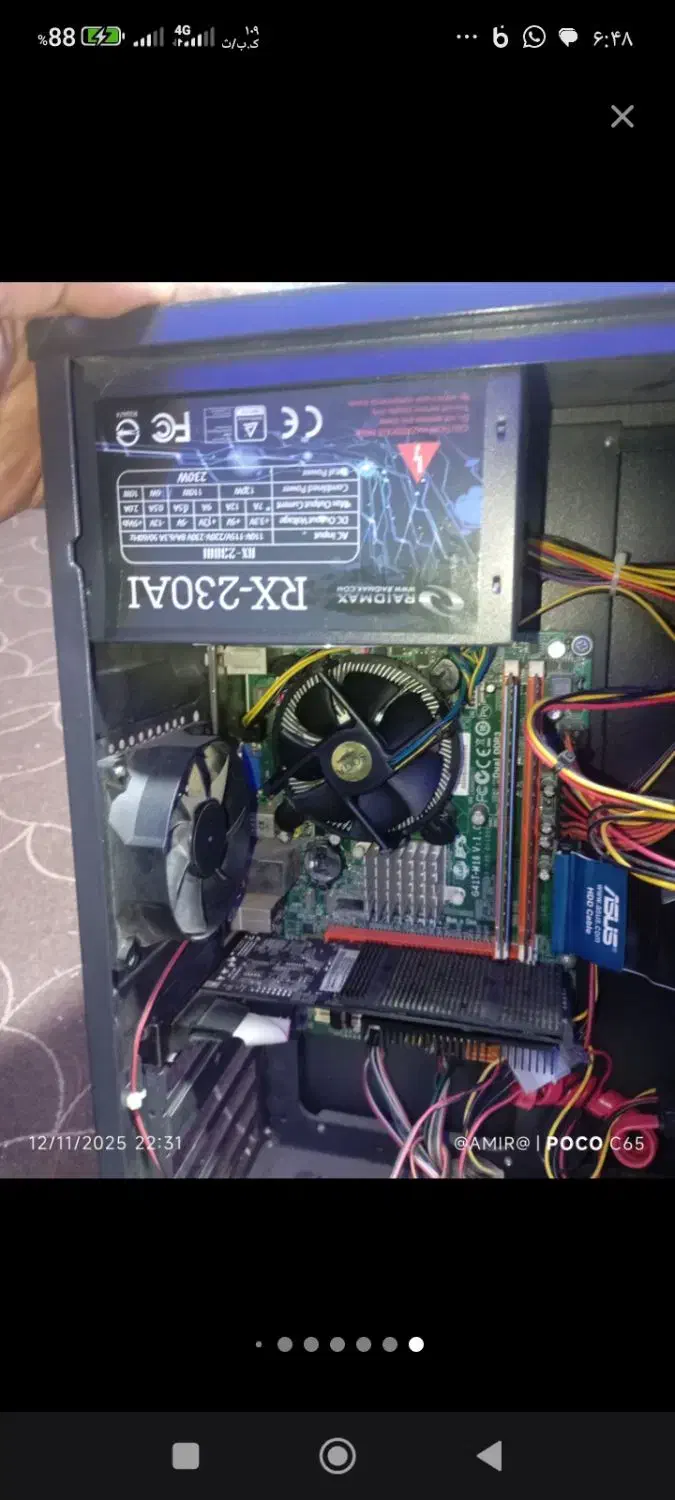 کیس گیمینگ با کلی بازی معاوضه با ظبت خانگی|رایانه رومیزی|محمدشهر, محمدشهر|دیوار