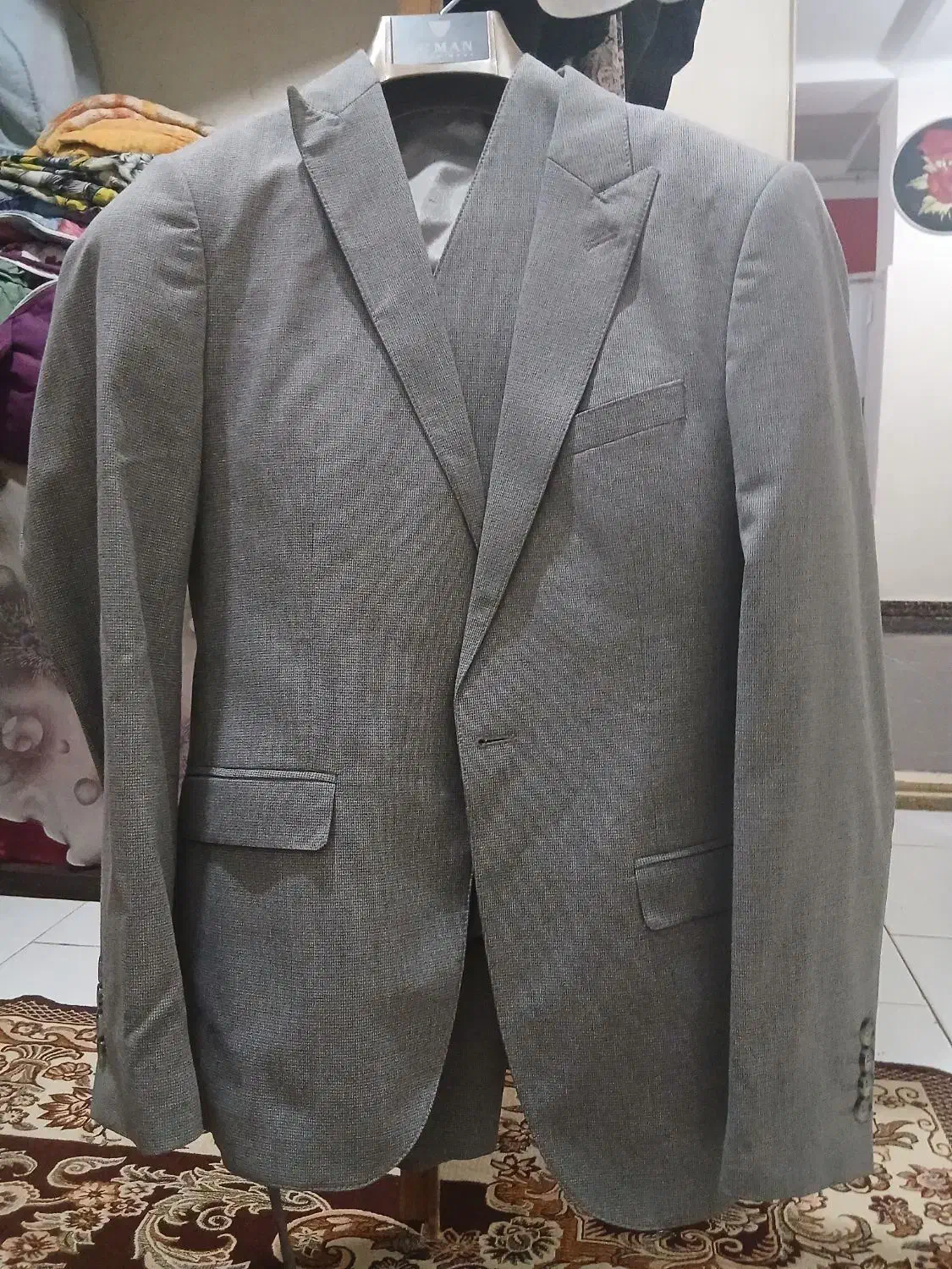 کت و شلوار طوسی سایز ۴۴|لباس|پیشوا, |دیوار