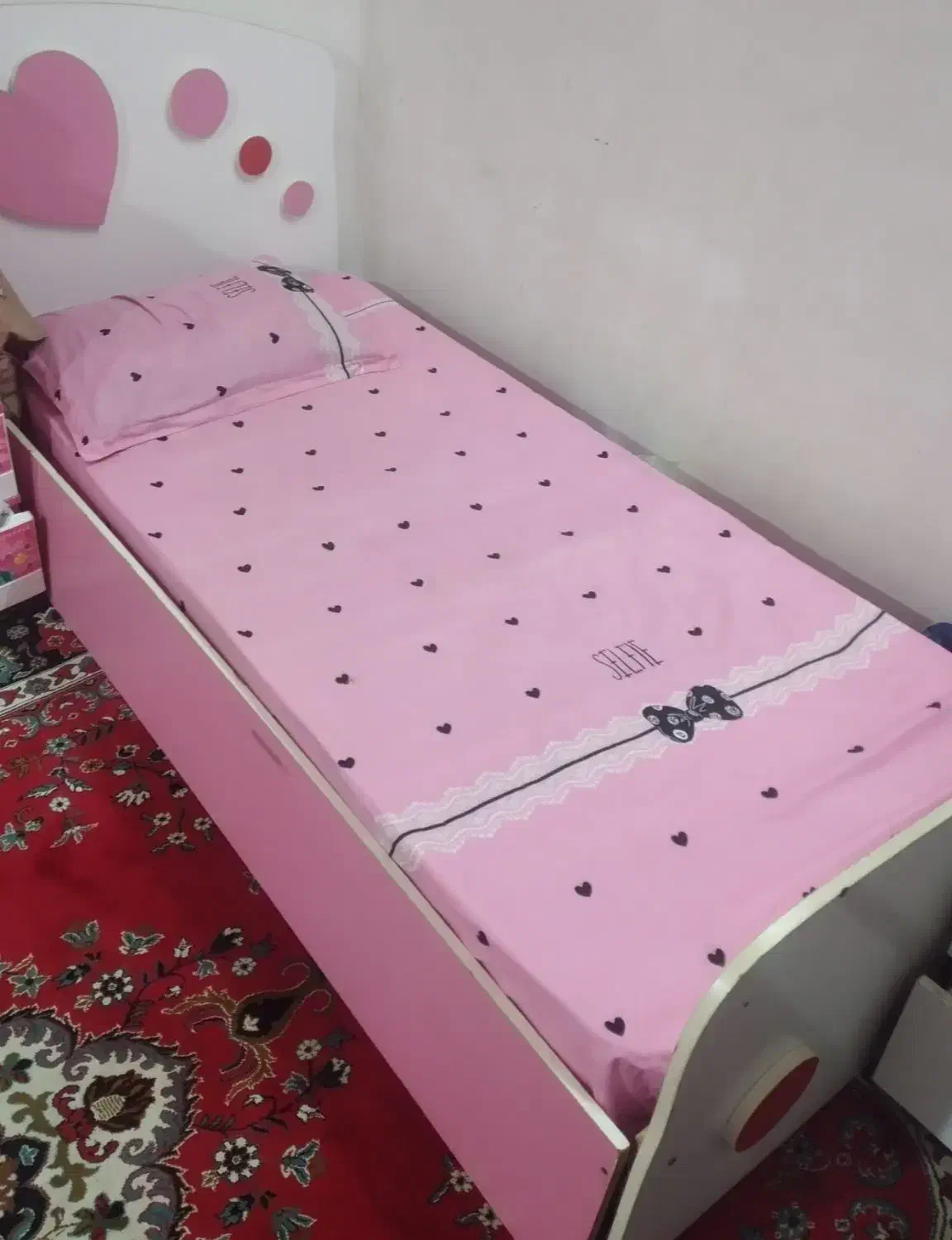 تخت با تشک و دراور|تخت و سرویس خواب|کردکوی, |دیوار