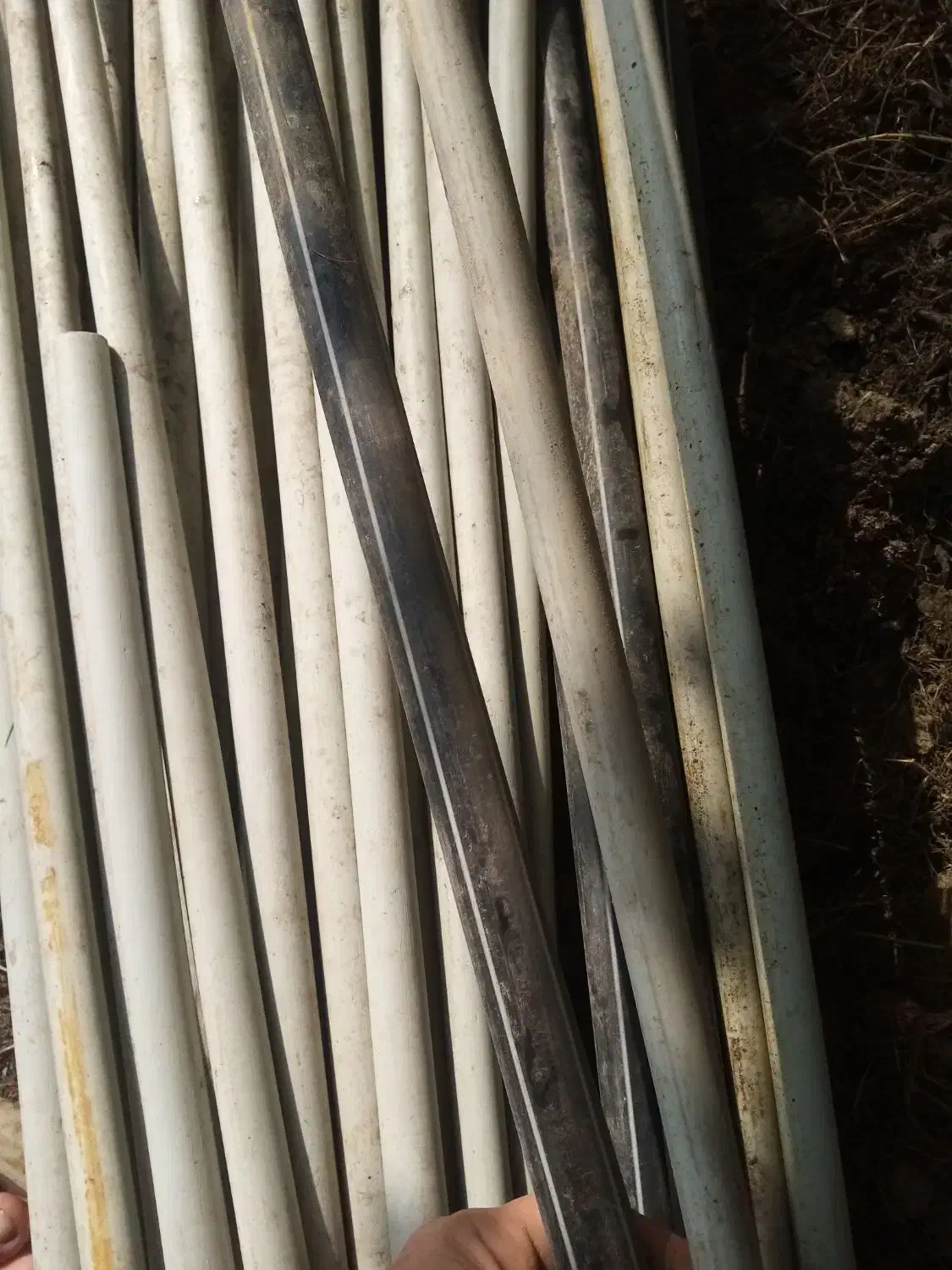 لوله برق  50 عدد با چند تادونه مشکی|مصالح و تجهیزات ساختمان|آمل, |دیوار