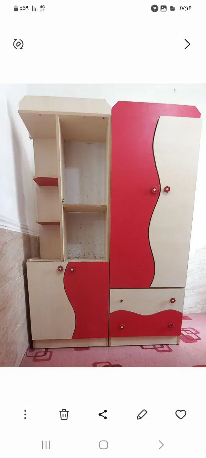 فروش سه عدد کمد بچه گانه با قیمت مناسب|اسباب و اثاث بچه|بندر گناوه, |دیوار