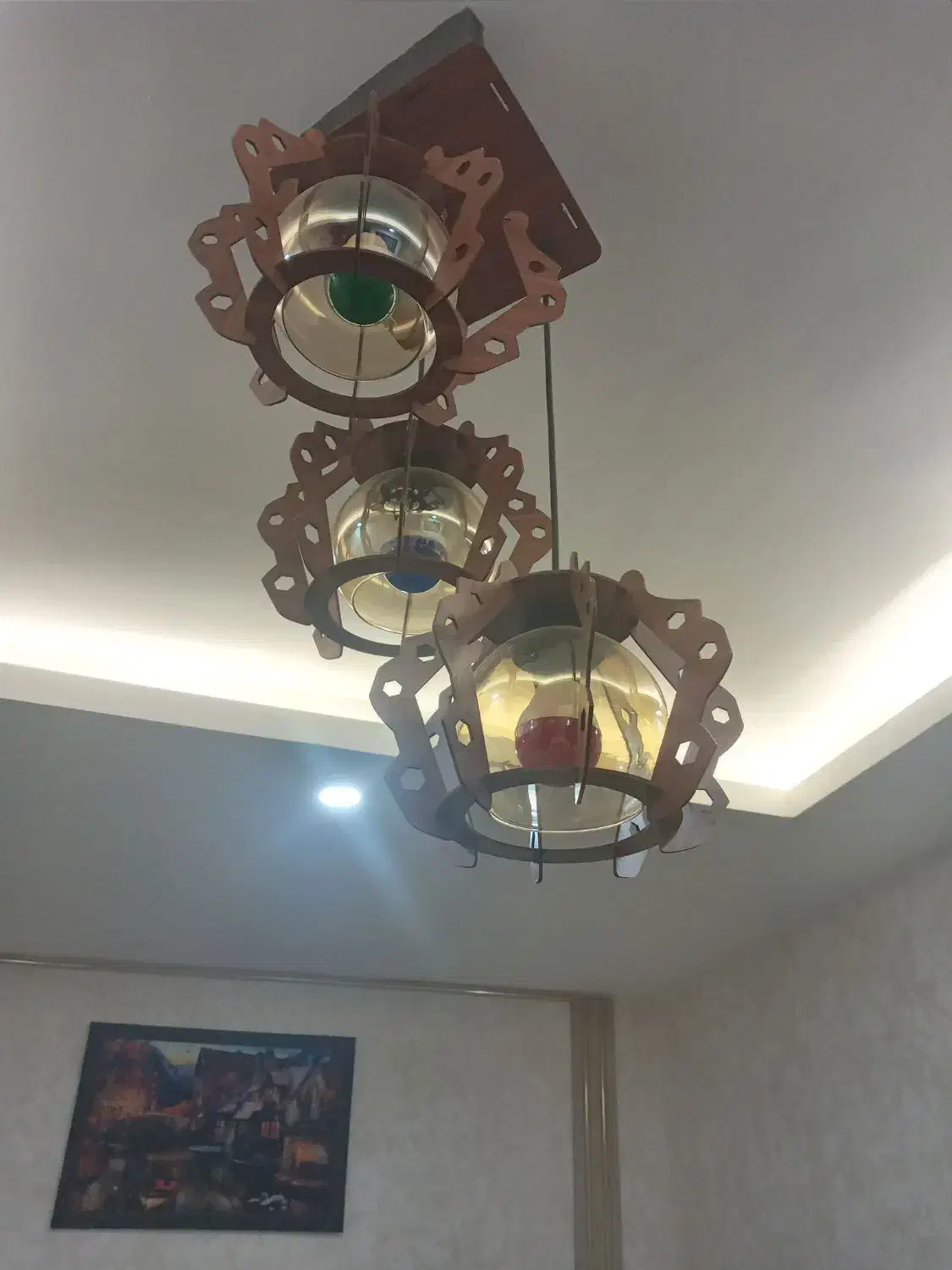 لوسترسه شاخه نو|لوستر و چراغ آویز|اردبیل, |دیوار