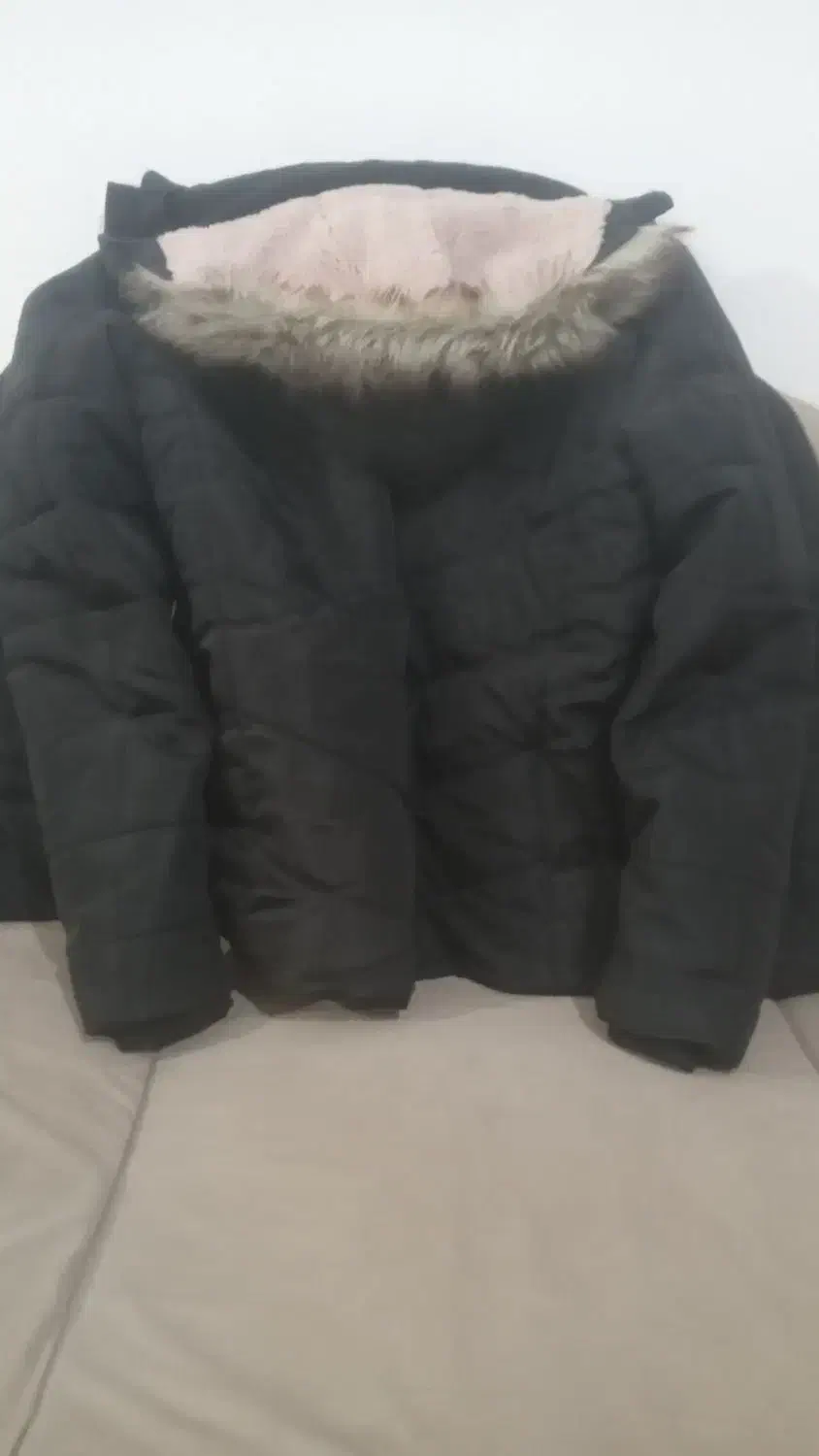 کاپشن مردانه کلاه دار داخل خز درحد نو|لباس|ماهدشت, |دیوار