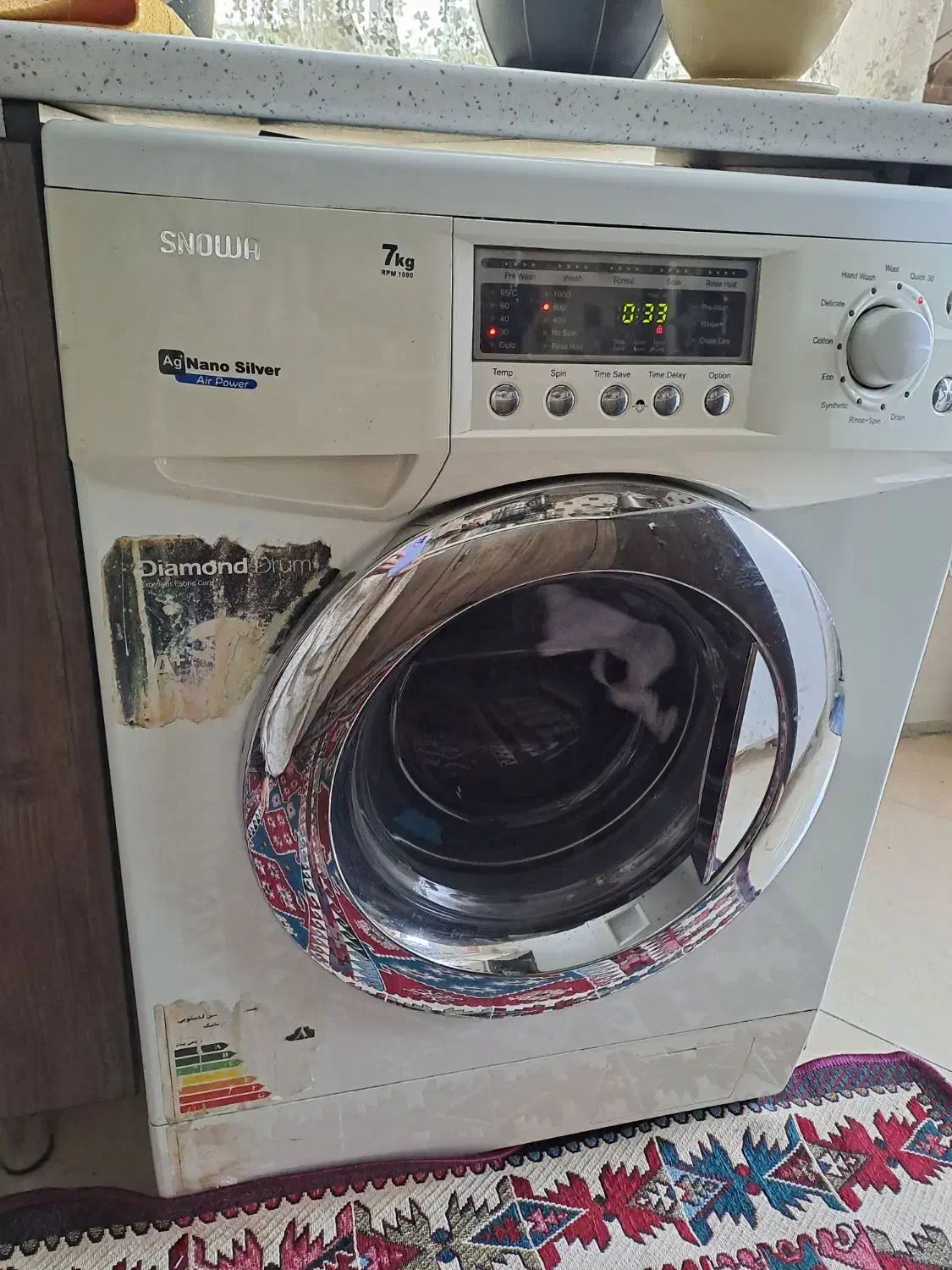 لباس شویی ۷ کیلویی اسنوا|ماشین لباسشویی و خشک‌کن لباس|تهران, جیحون|دیوار