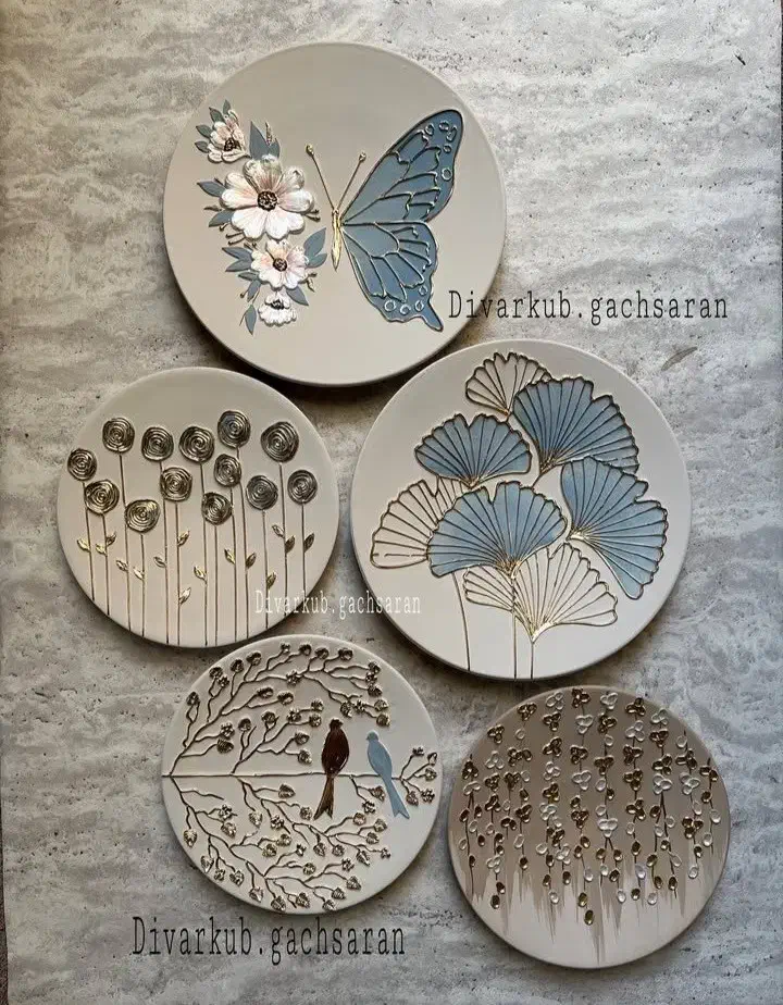 بشقاب دیوارکوب سفالی|تابلو، نقاشی، عکس|ساری, |دیوار